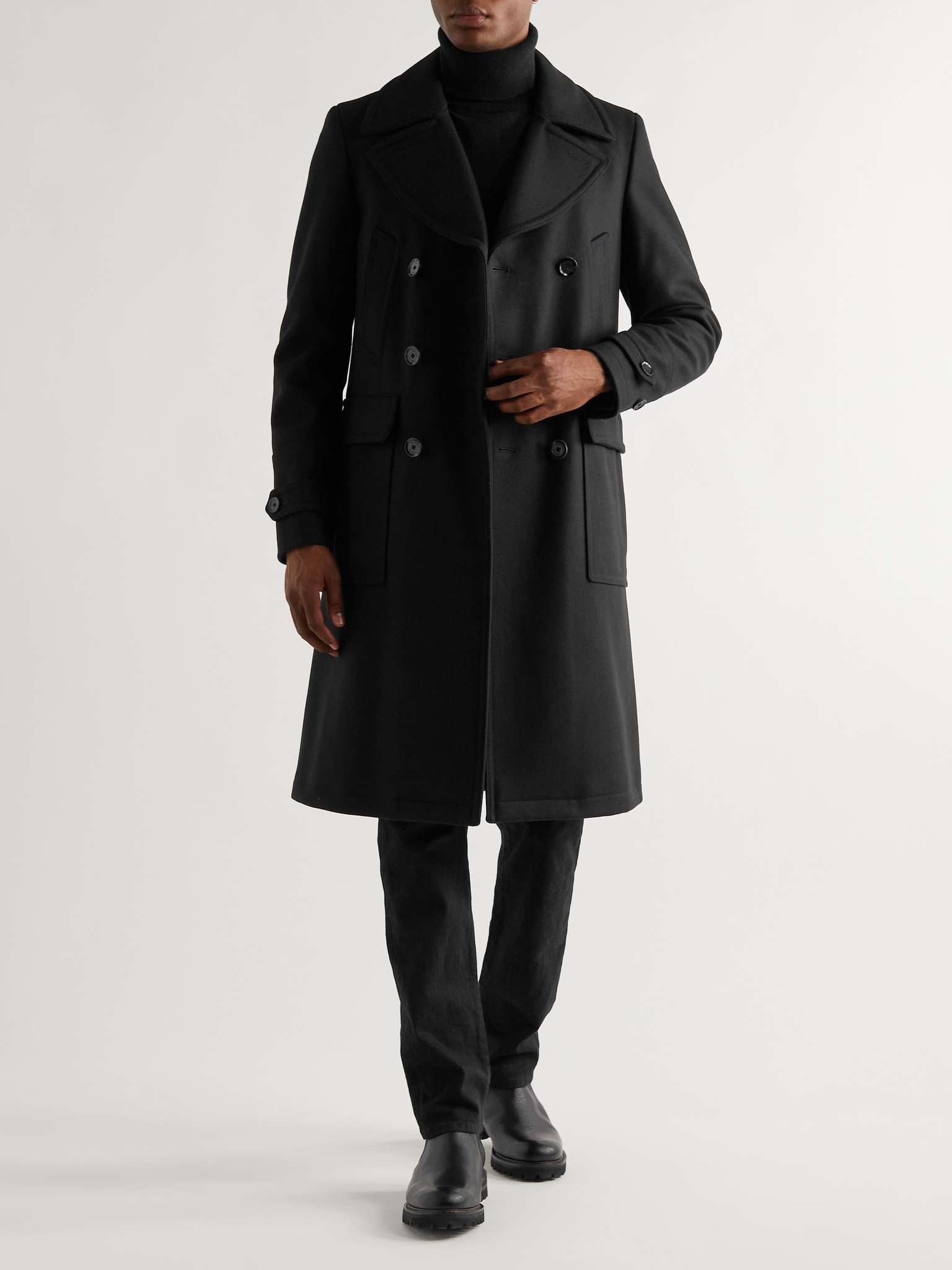 New Mildford Double-Breasted Padded Wool-Blend Overcoat - 2