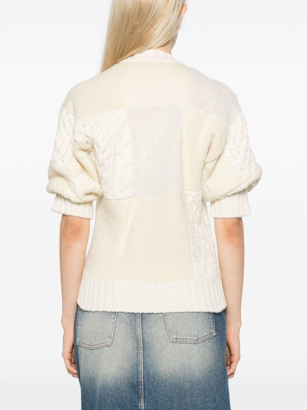 panelled sweater - 4