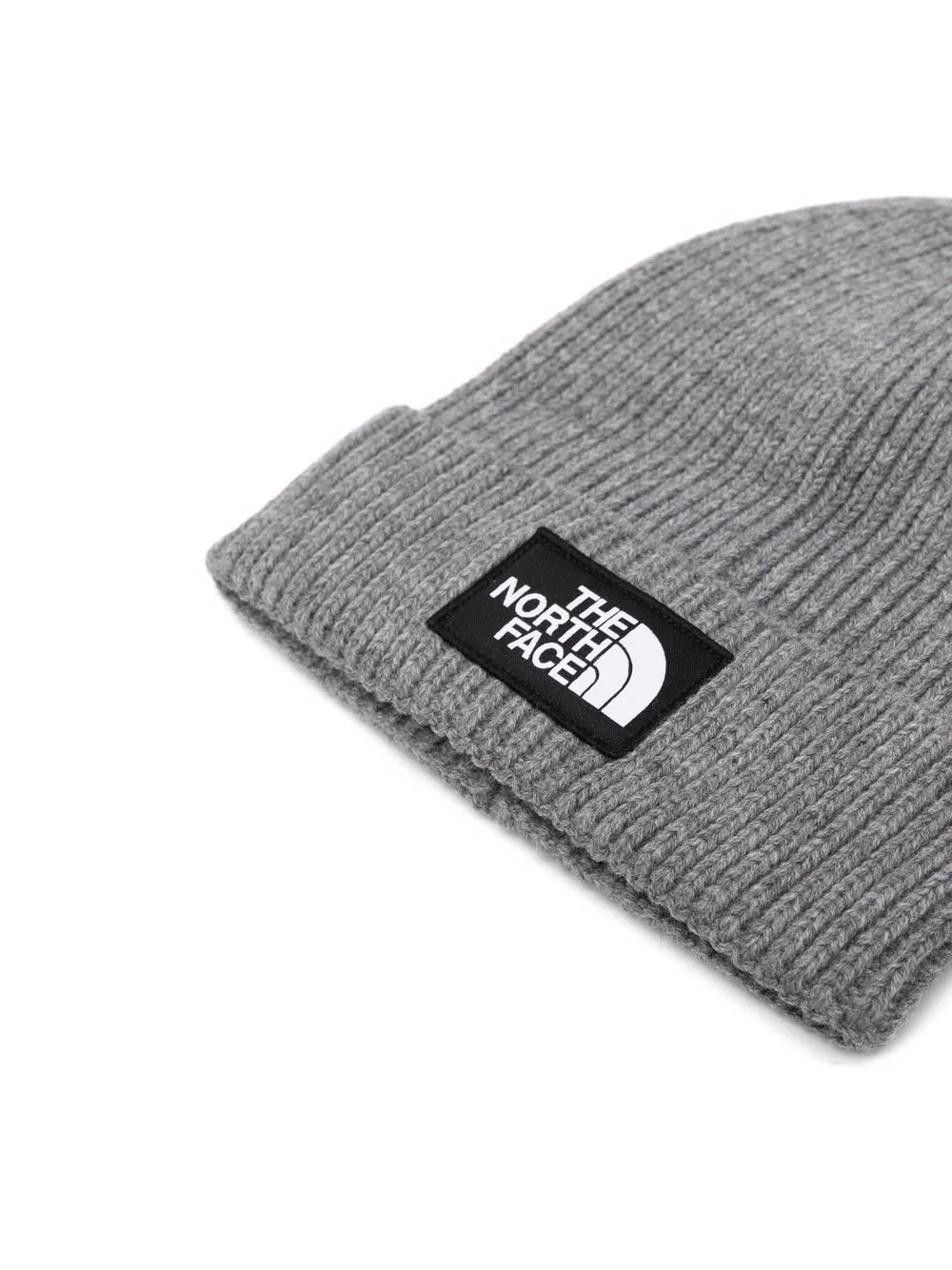 logo-patch ribbed beanie - 2