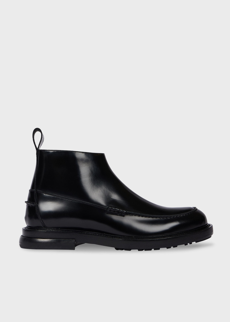 Black Leather 'Garth' Boots 1