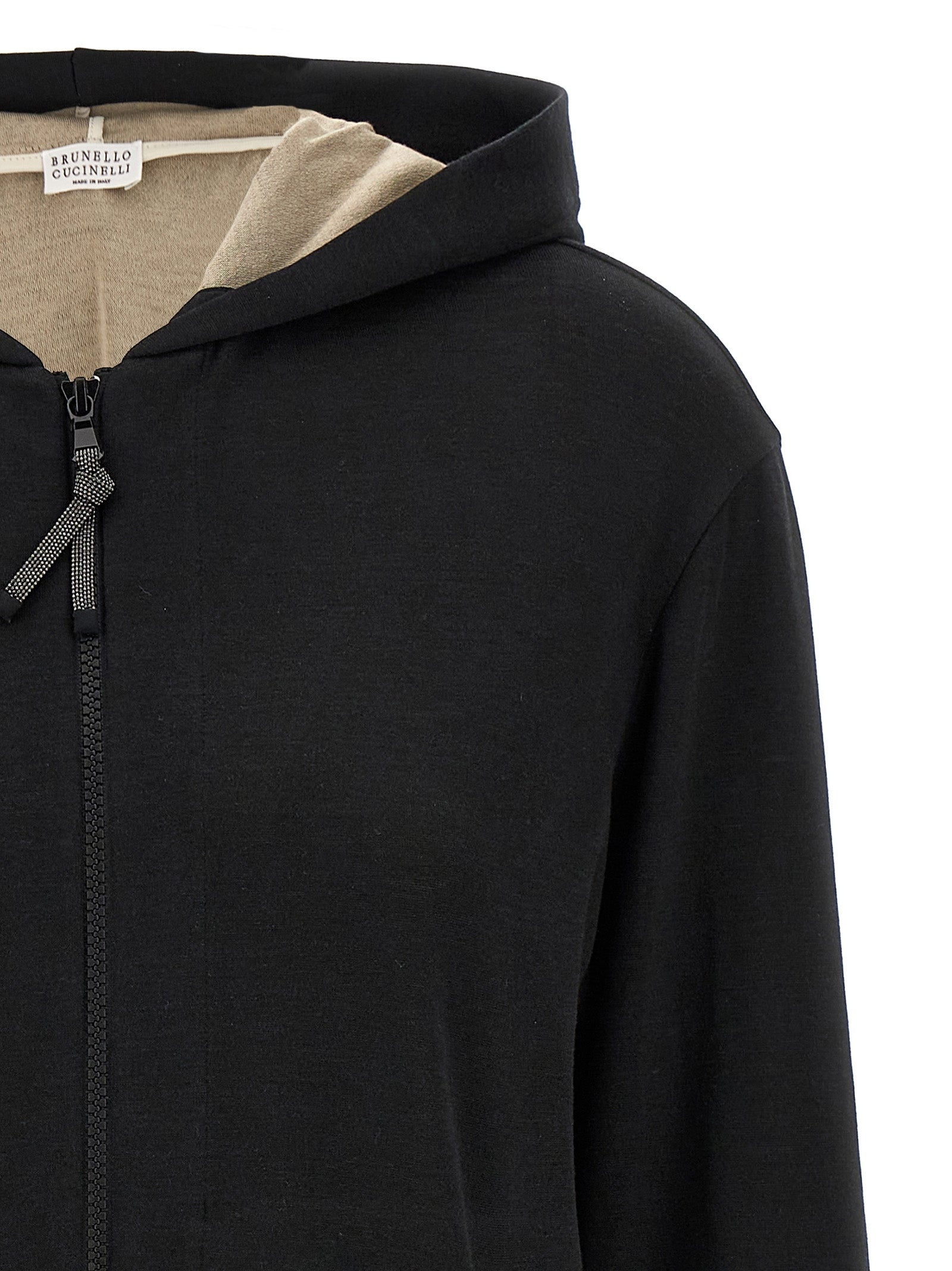 Precious Zipper Pull Sweatshirt Black - 3