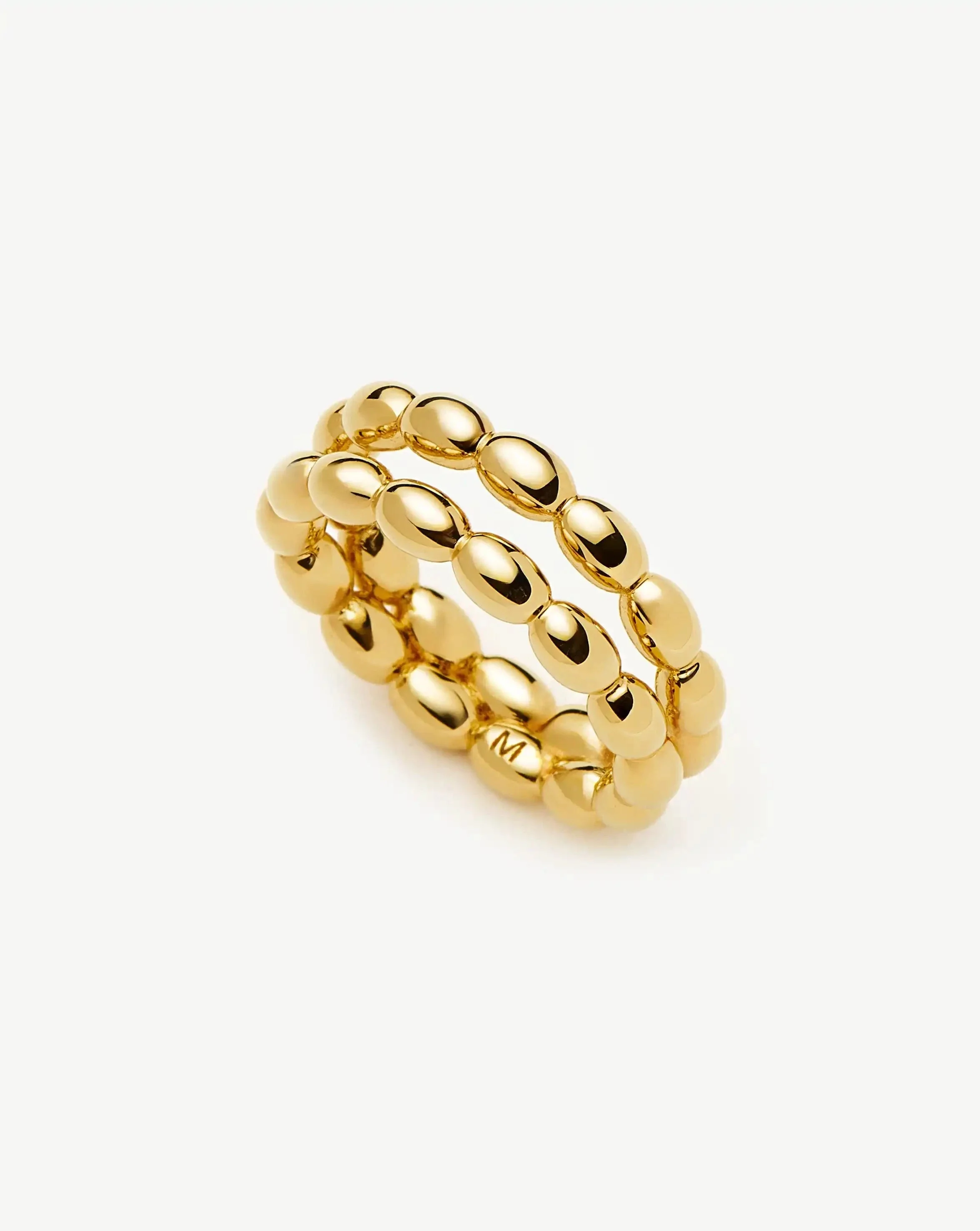 Molten Olive Stacked Ring - 1