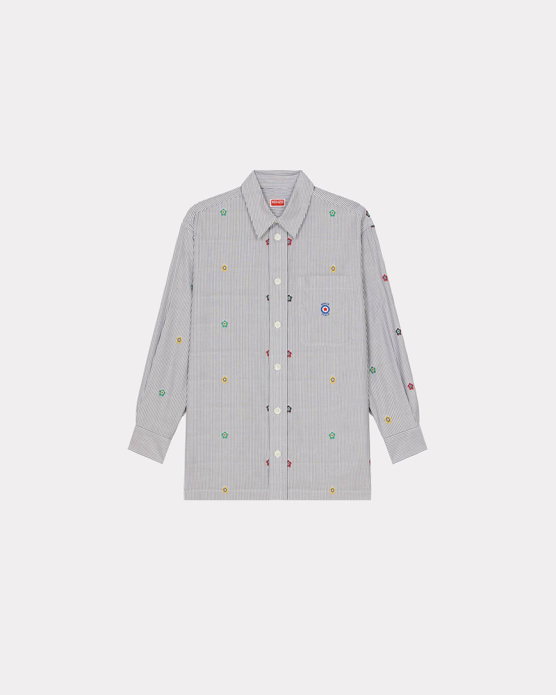 'KENZO Target' oversize striped shirt - 1