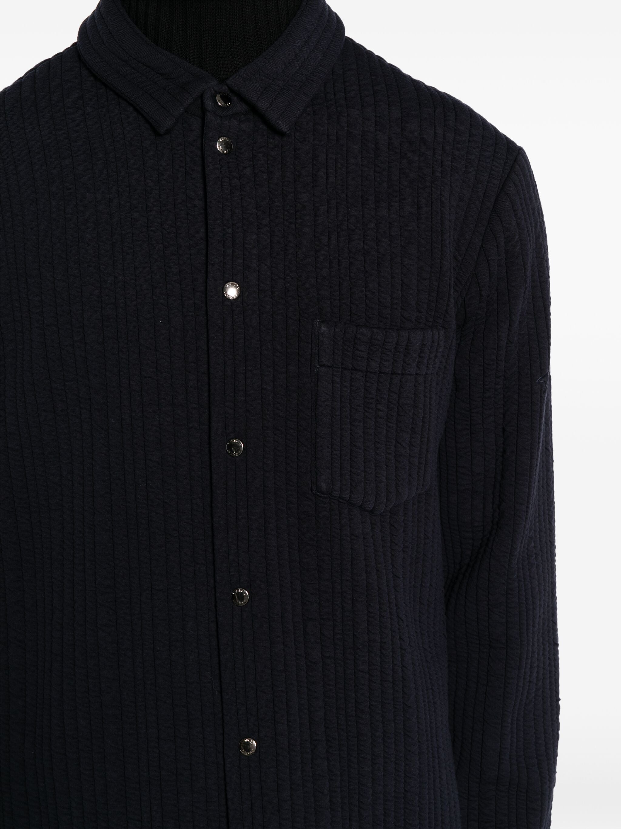 QUILTED PRESS-STUD SHIRT - 5