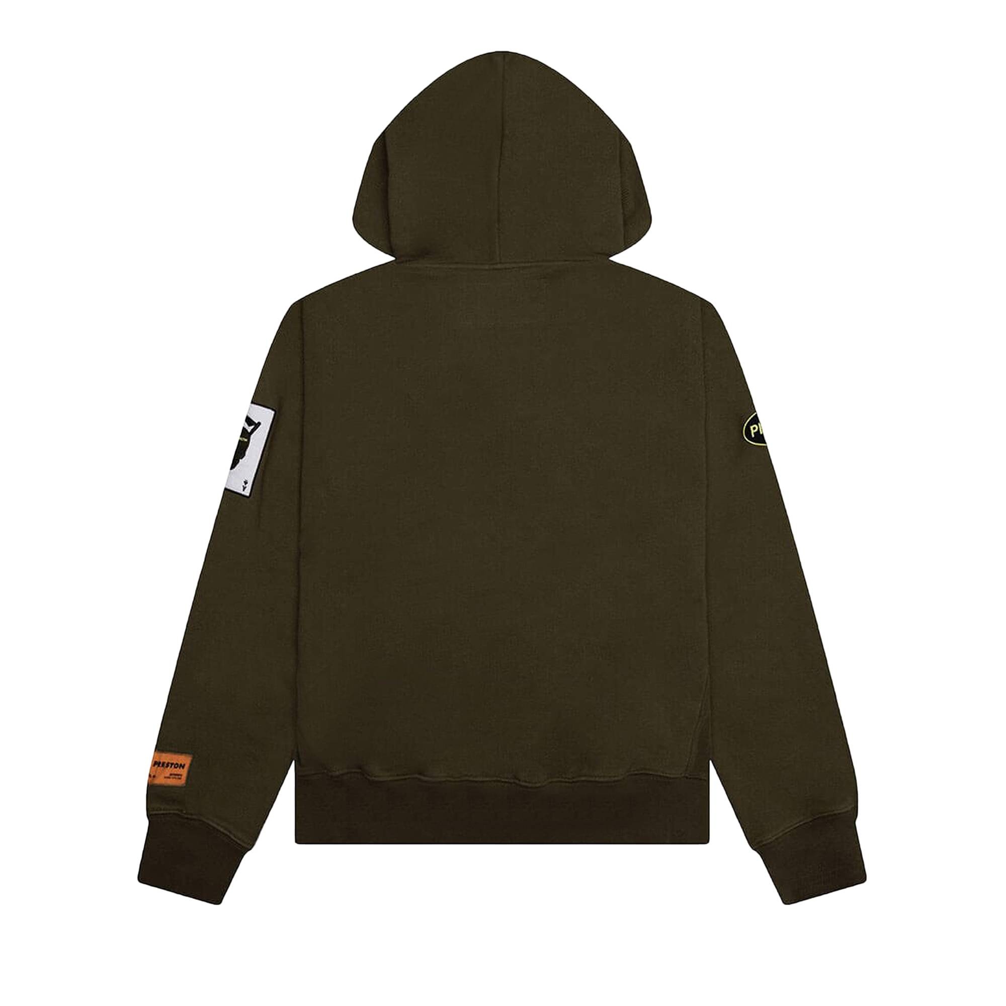 Heron Preston Racing Hoodie 'Dark Olive' - 2