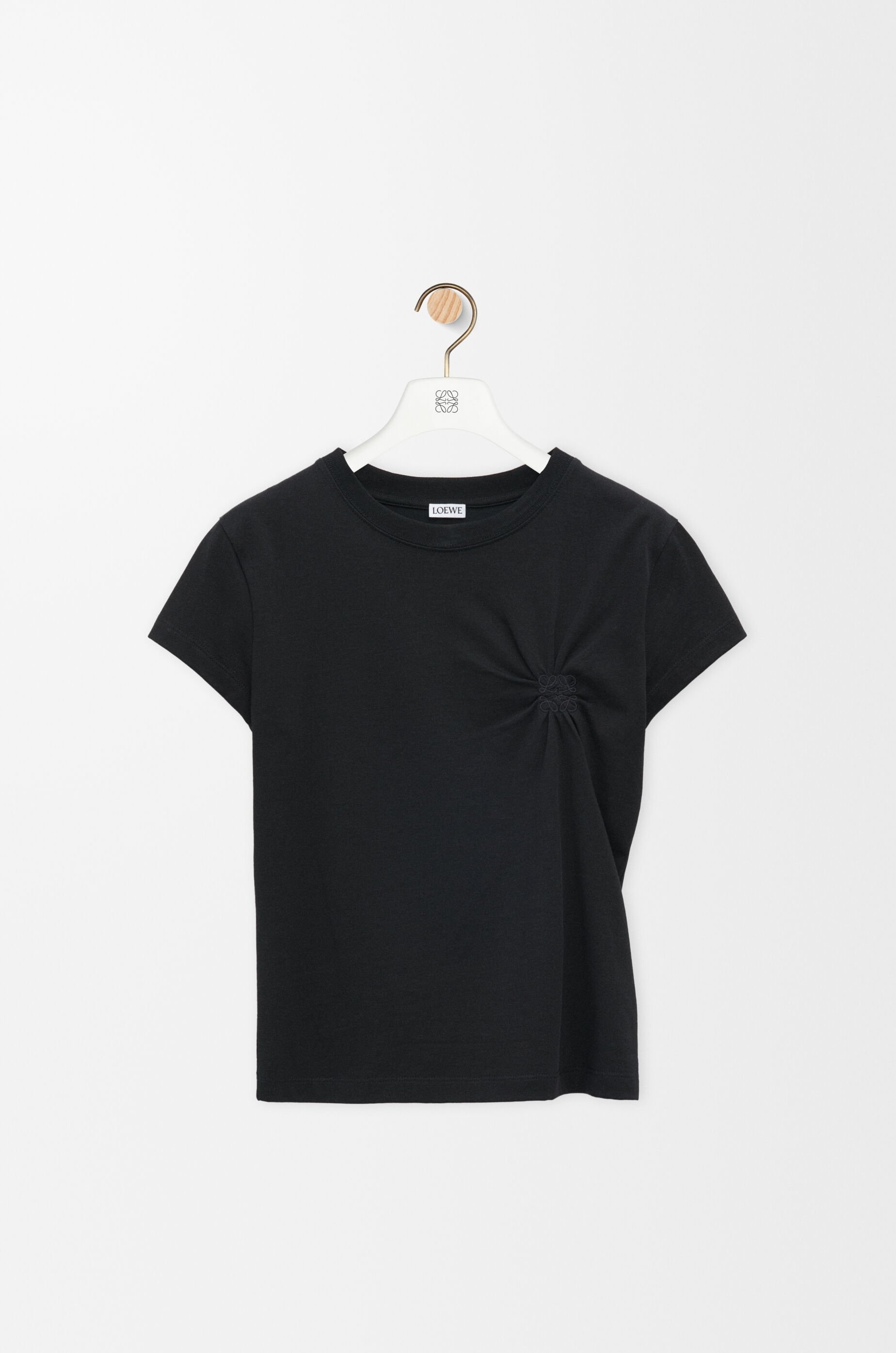 Small fit T-shirt in cotton and viscose - 1