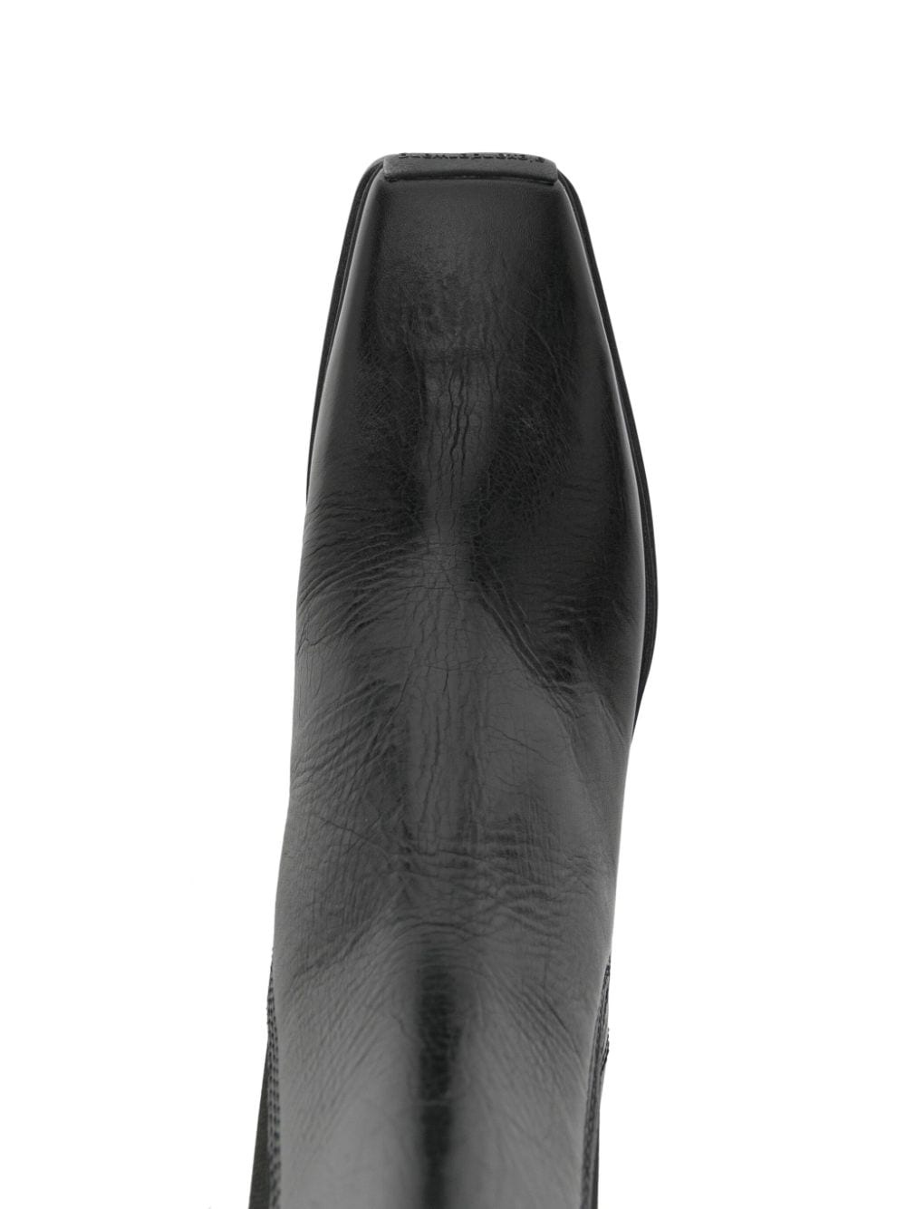 55mm square-toe leather boots - 4