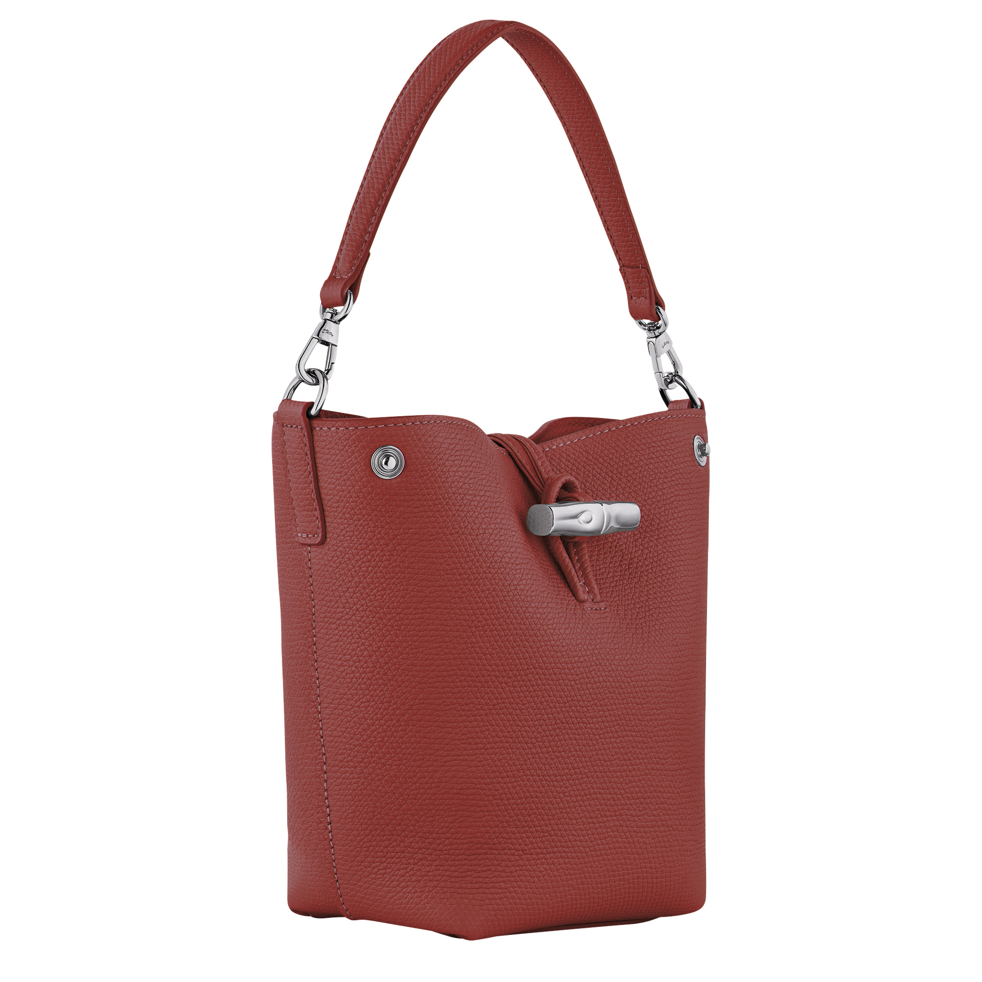 Le Roseau XS Bucket bag Chestnut - Leather - 3