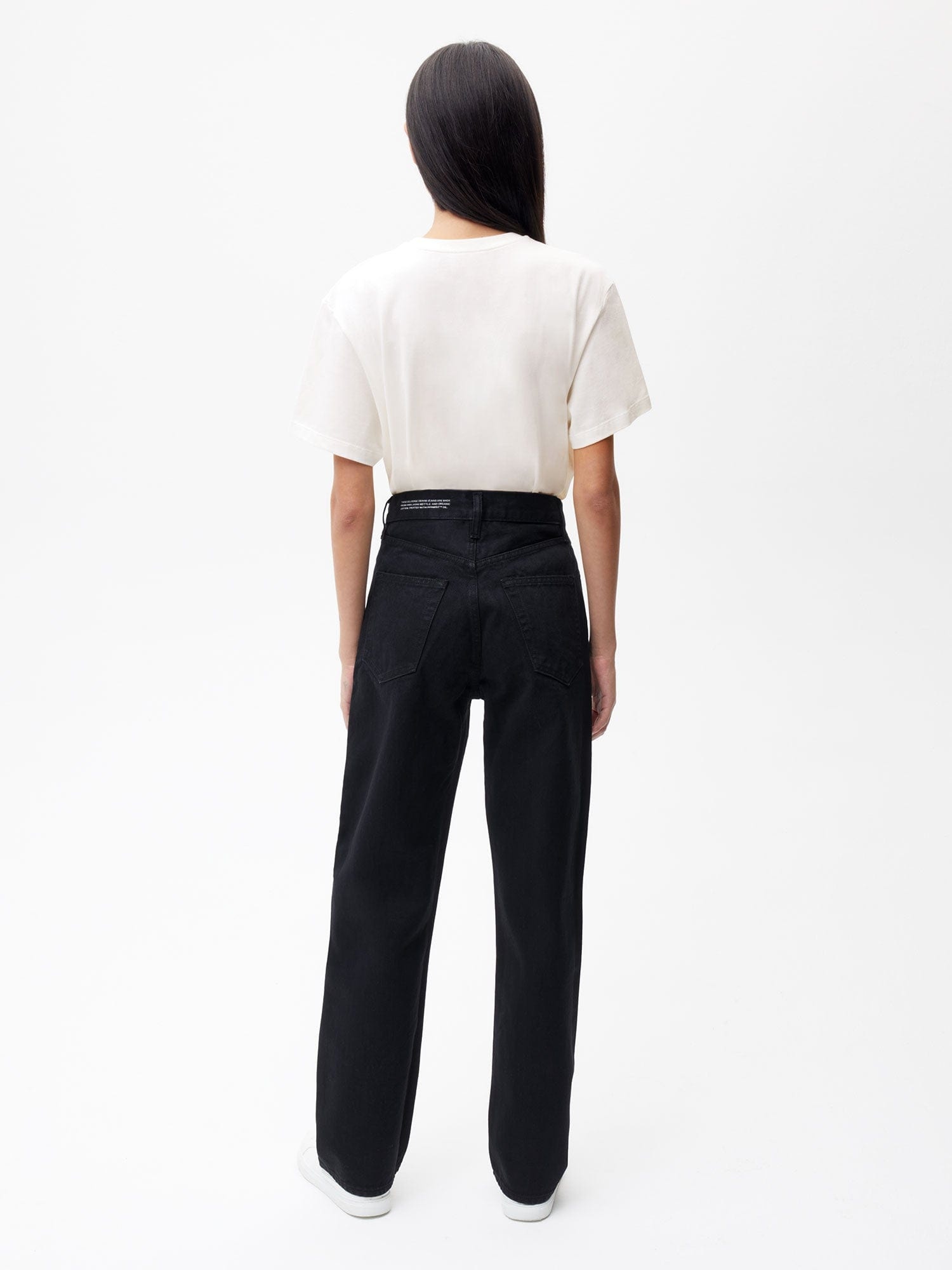 Women Nettle Denim High-Rise Jeans - Black - 3
