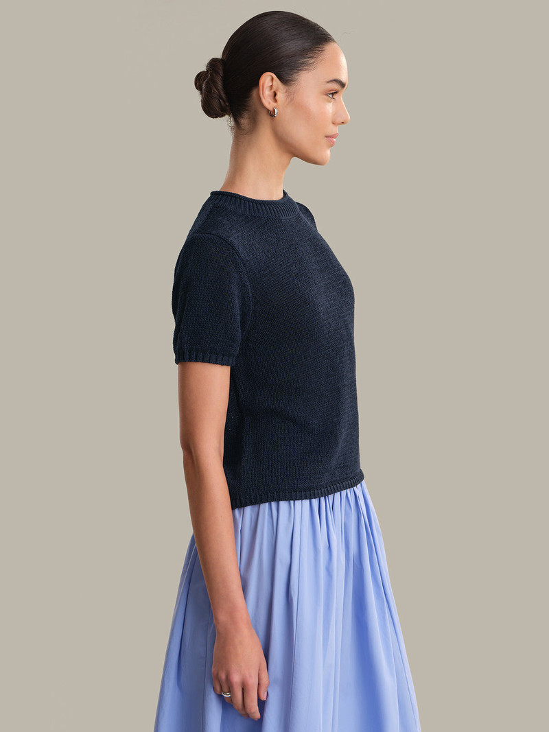 525 america Terri: Roll Edge Short Sleeve Sweater outlook