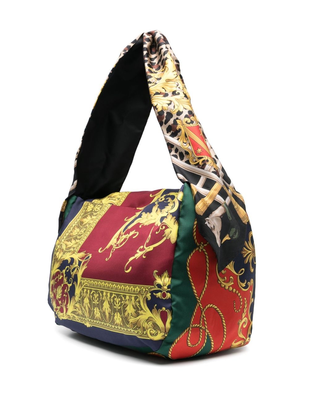 mix-print shoulder bag - 2