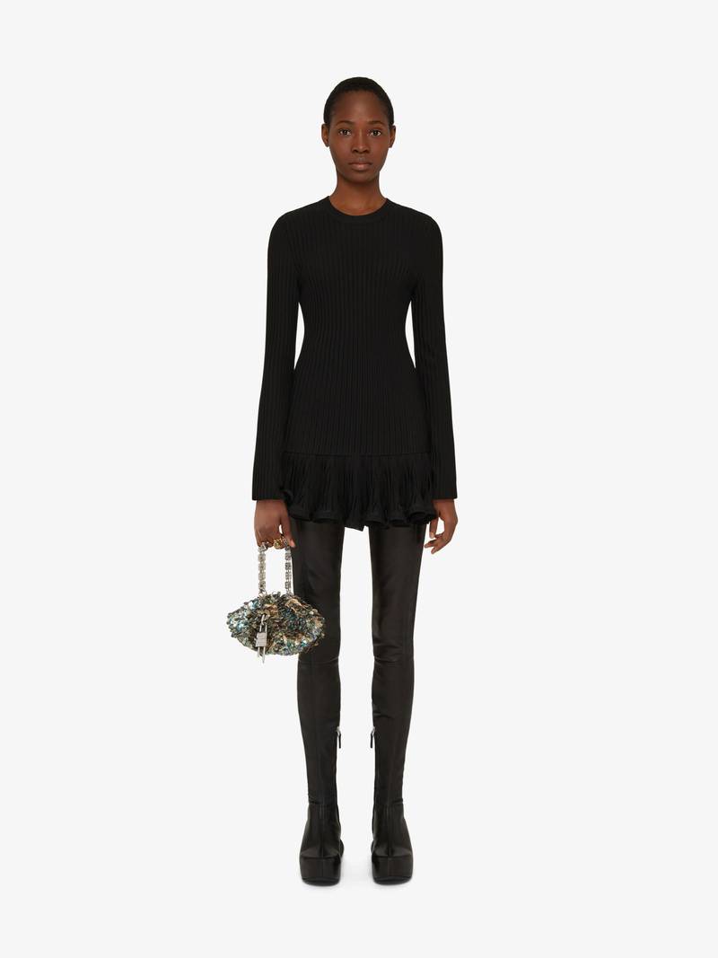 Givenchy MINI SKIRT IN KNIT WITH PLEATS outlook