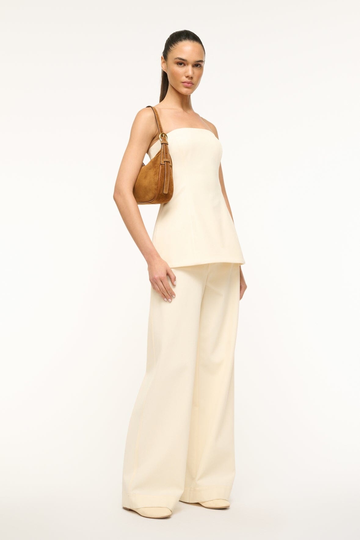 STAUD PINE SHOULDER BAG TAN - 2