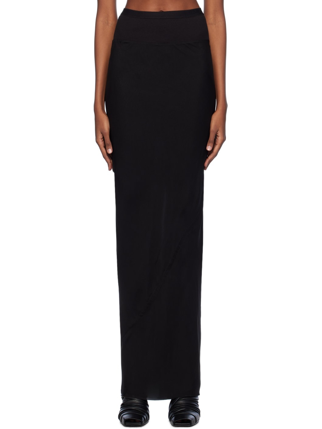 Black Long Coda Maxi Skirt - 1