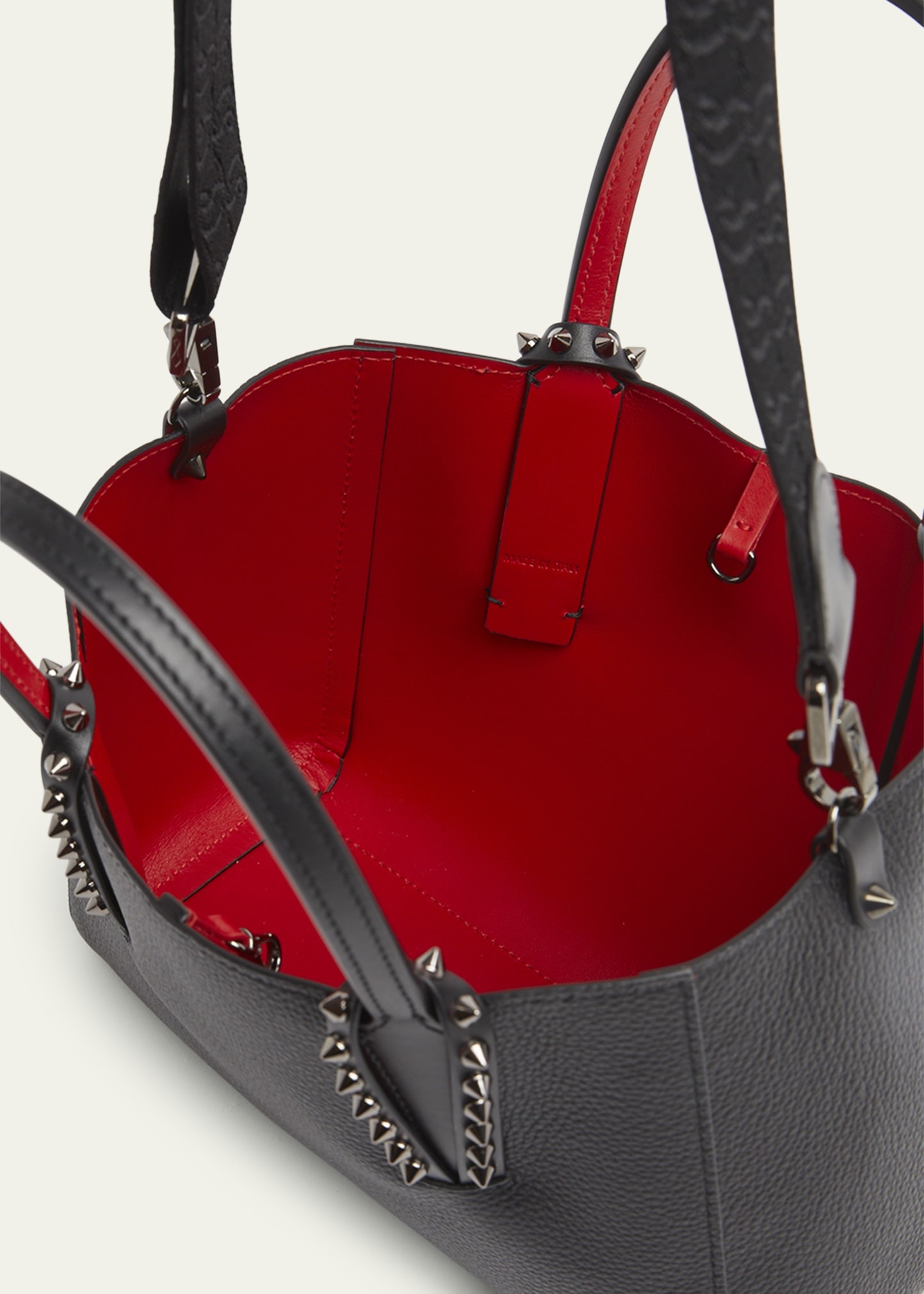 Cabata Soft East-West Mini Shoulder Bag in Grained Leather - 3