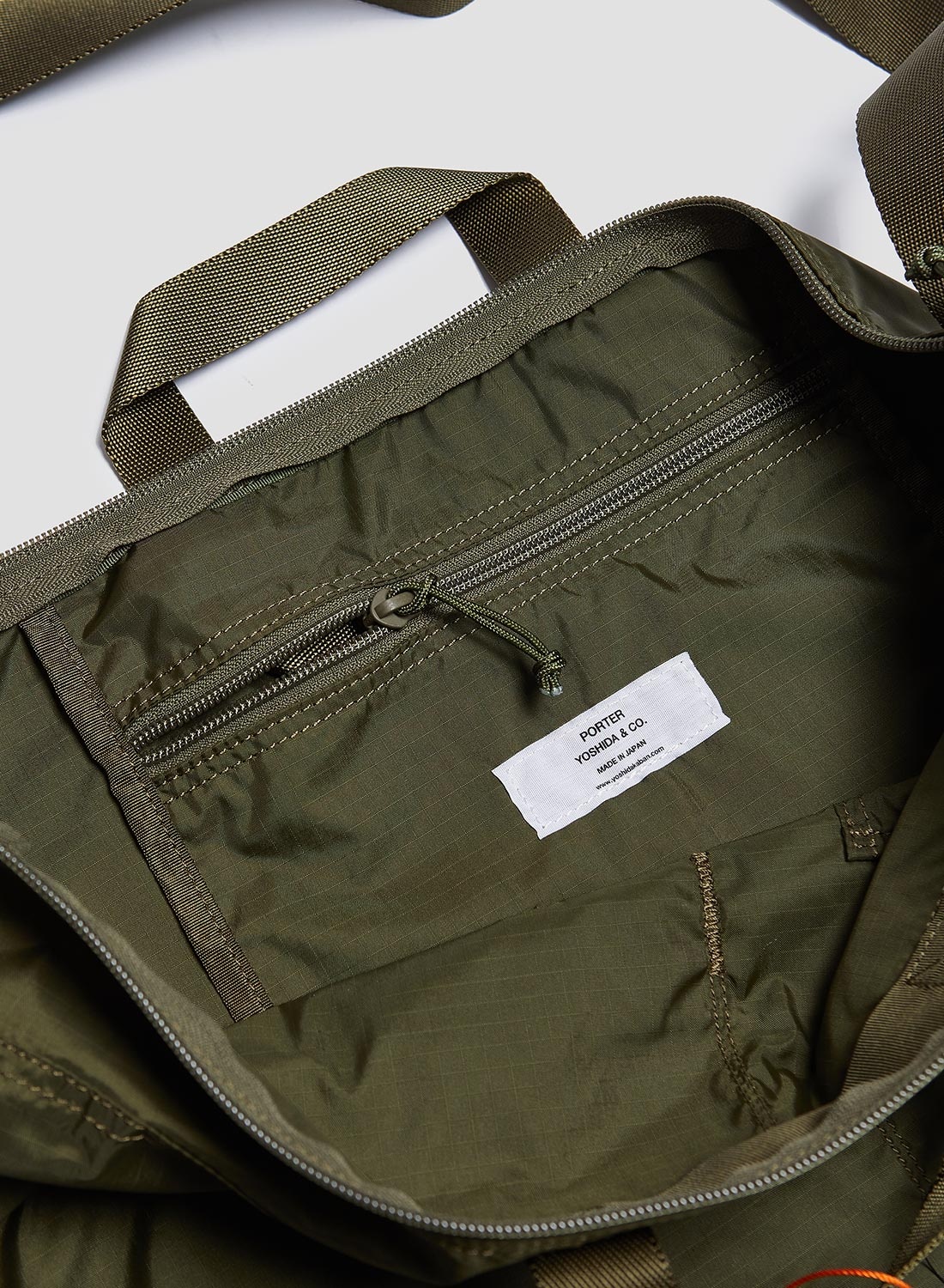 Porter-Yoshida & Co Flex 2Way Helmet Bag in Olive Drab - 4
