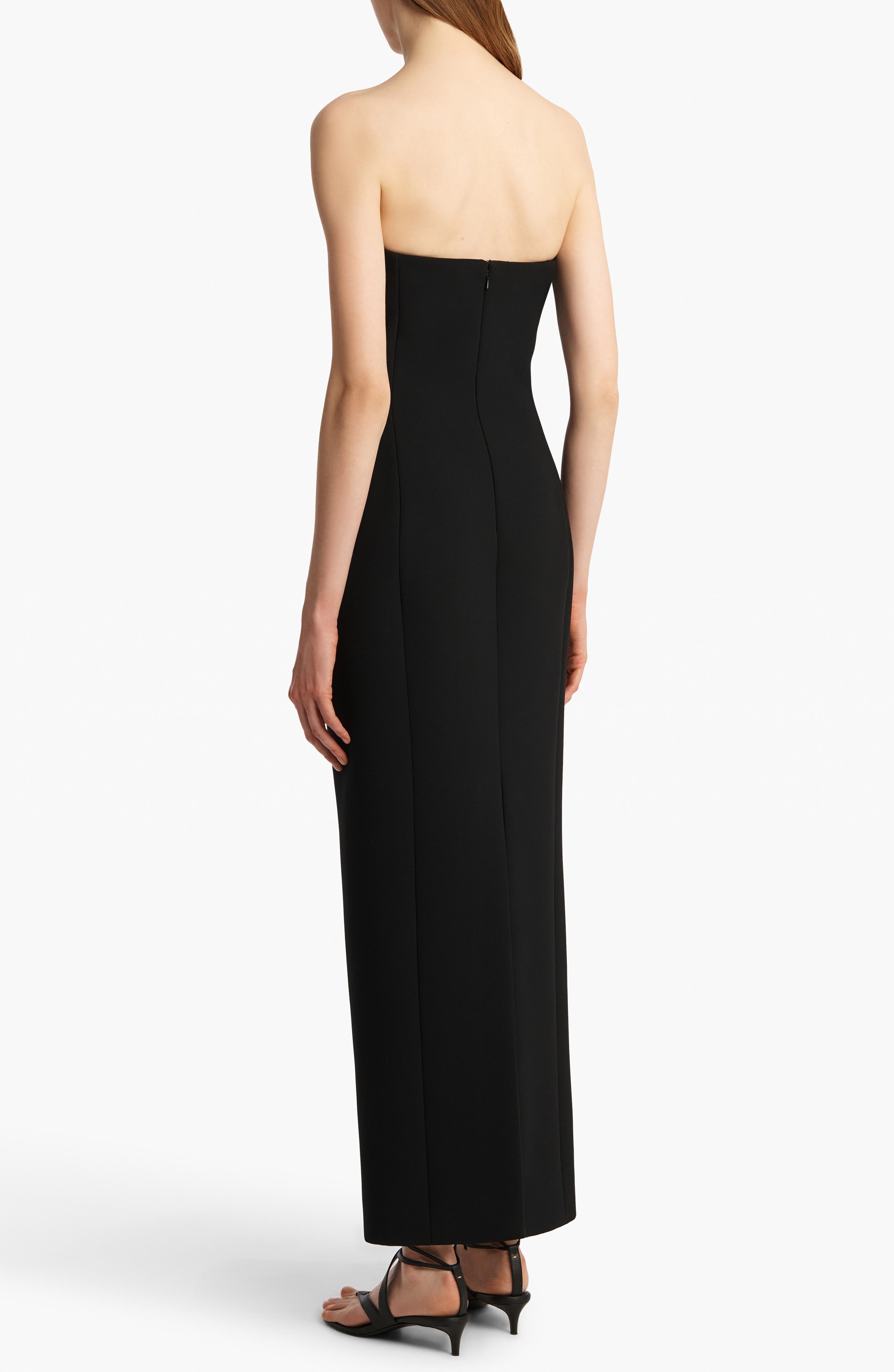 Khaite Cato Double Face Crepe Dress in Black at Nordstrom - 2