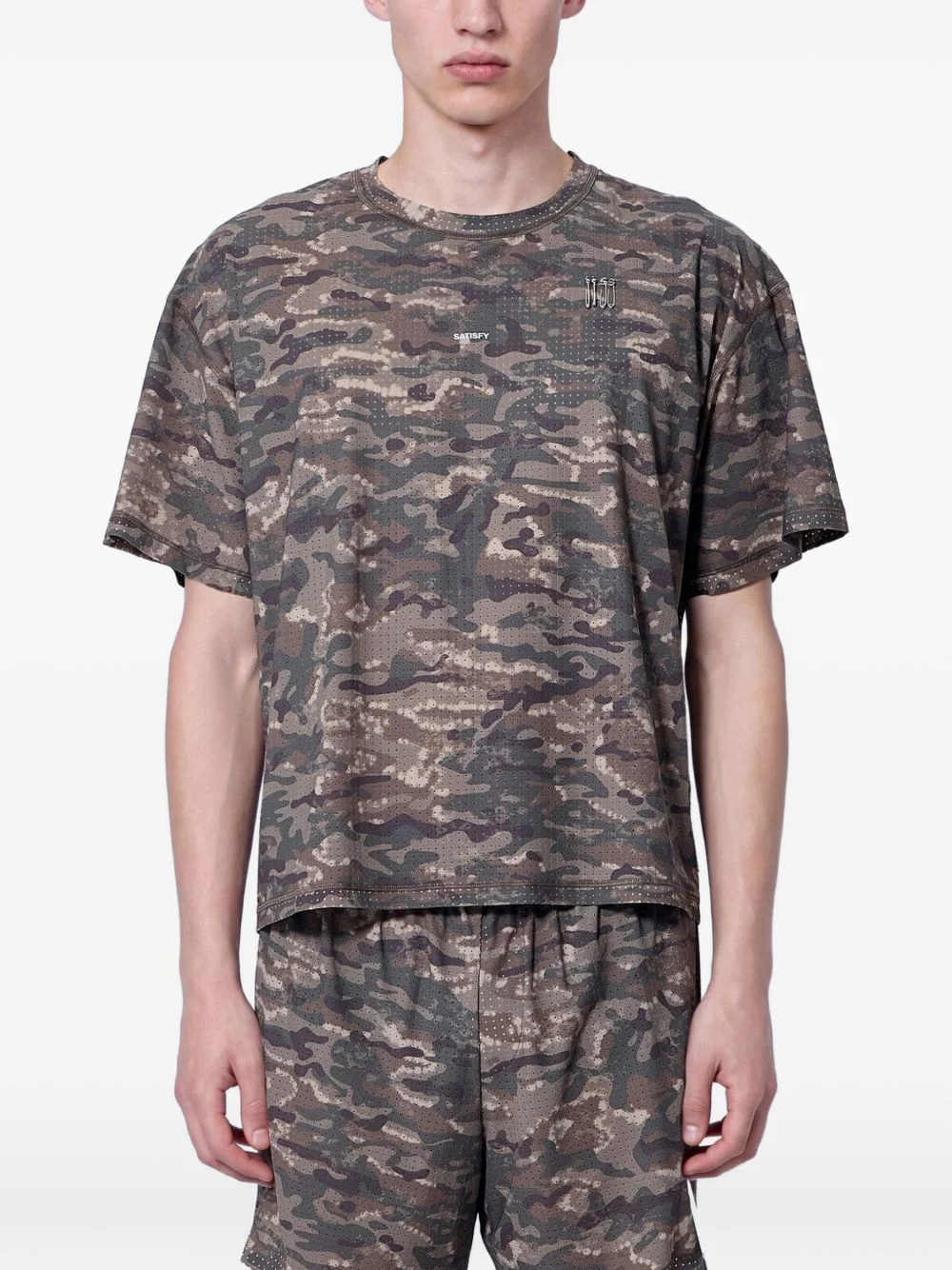 camo-patterned Space-O T-shirt - 1