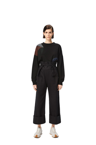 Loewe Kaleidoscope intarsia sweater in wool and silk outlook