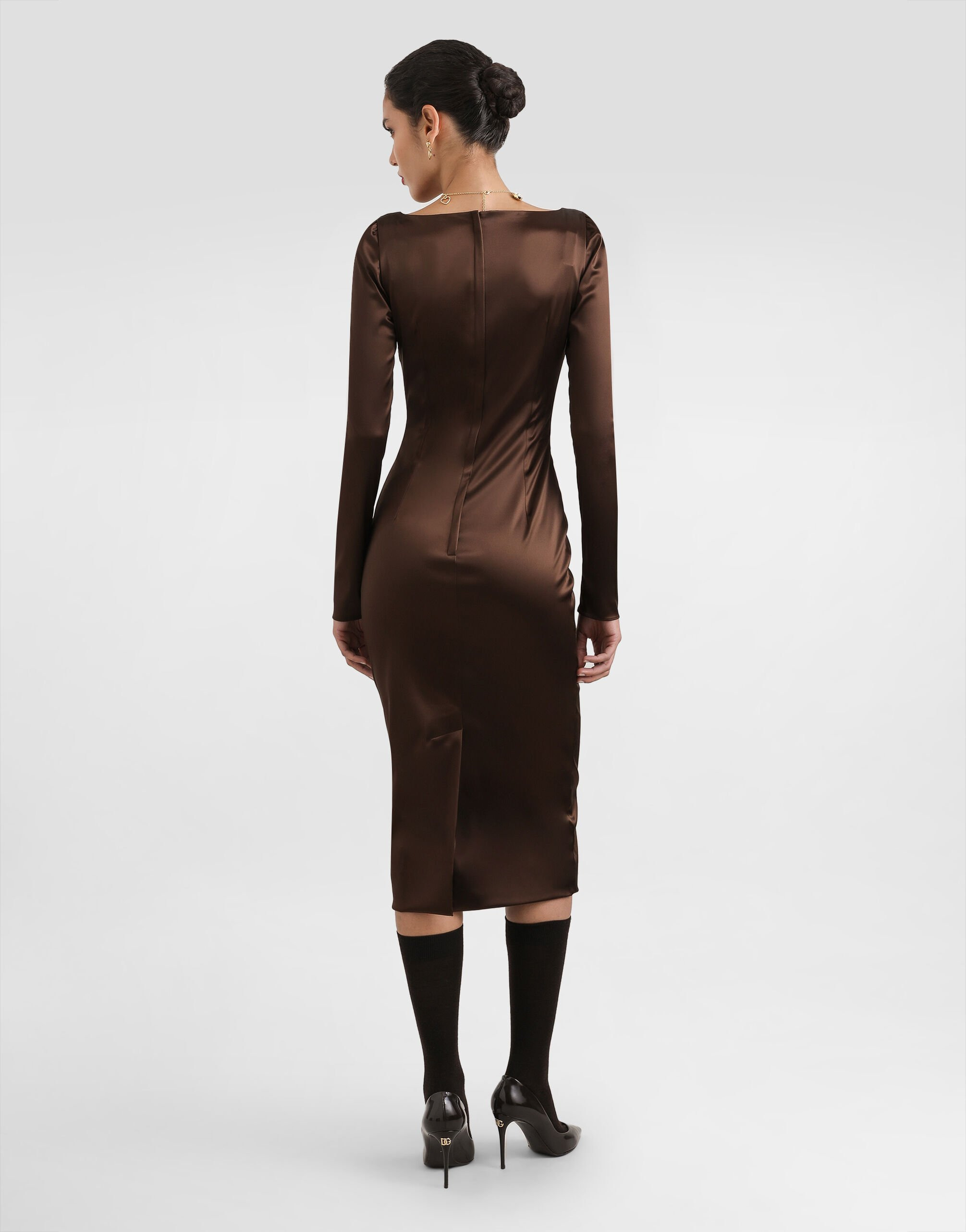 Dress in stretch satin - 3