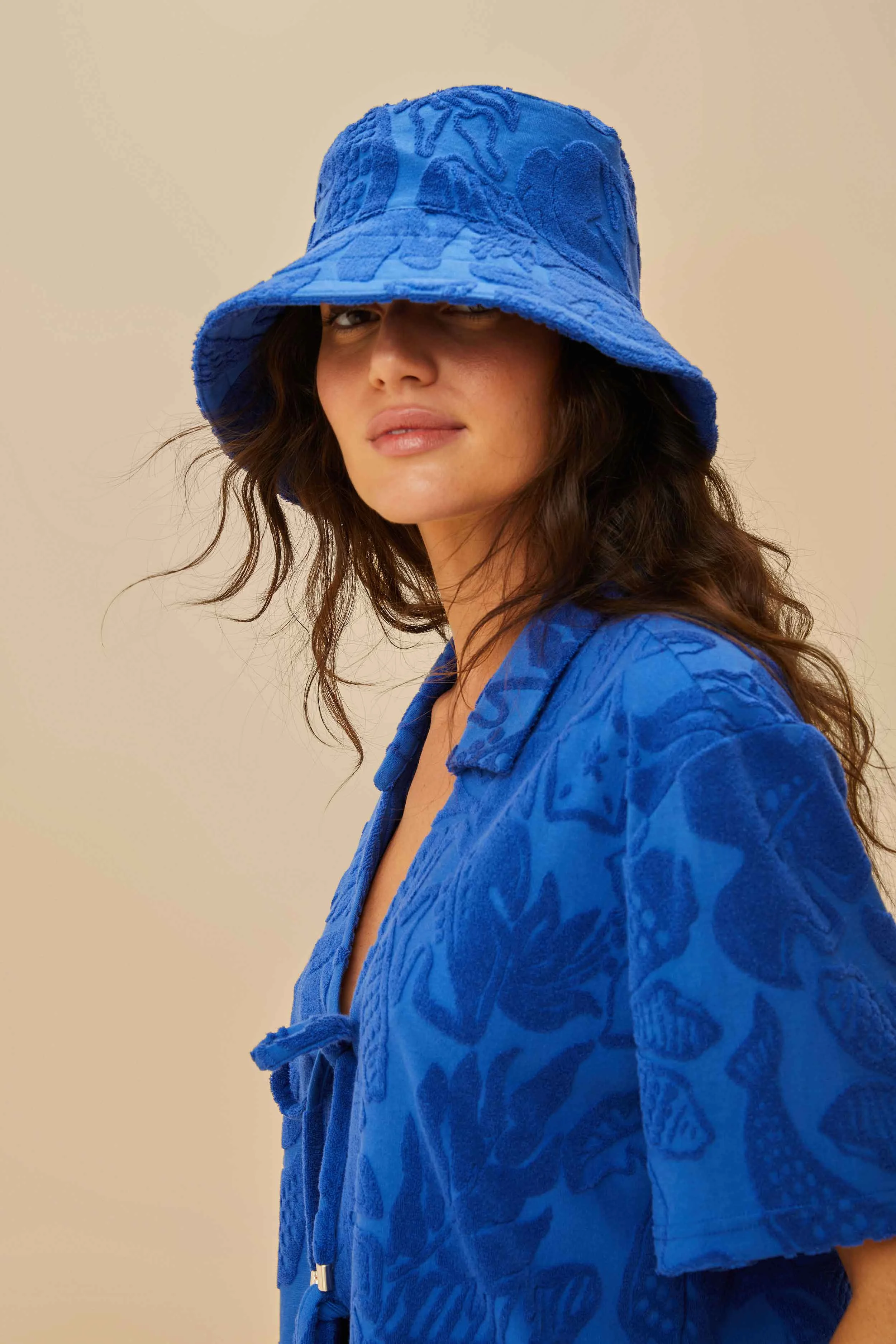 Blue River Nature Towel Hat - 1