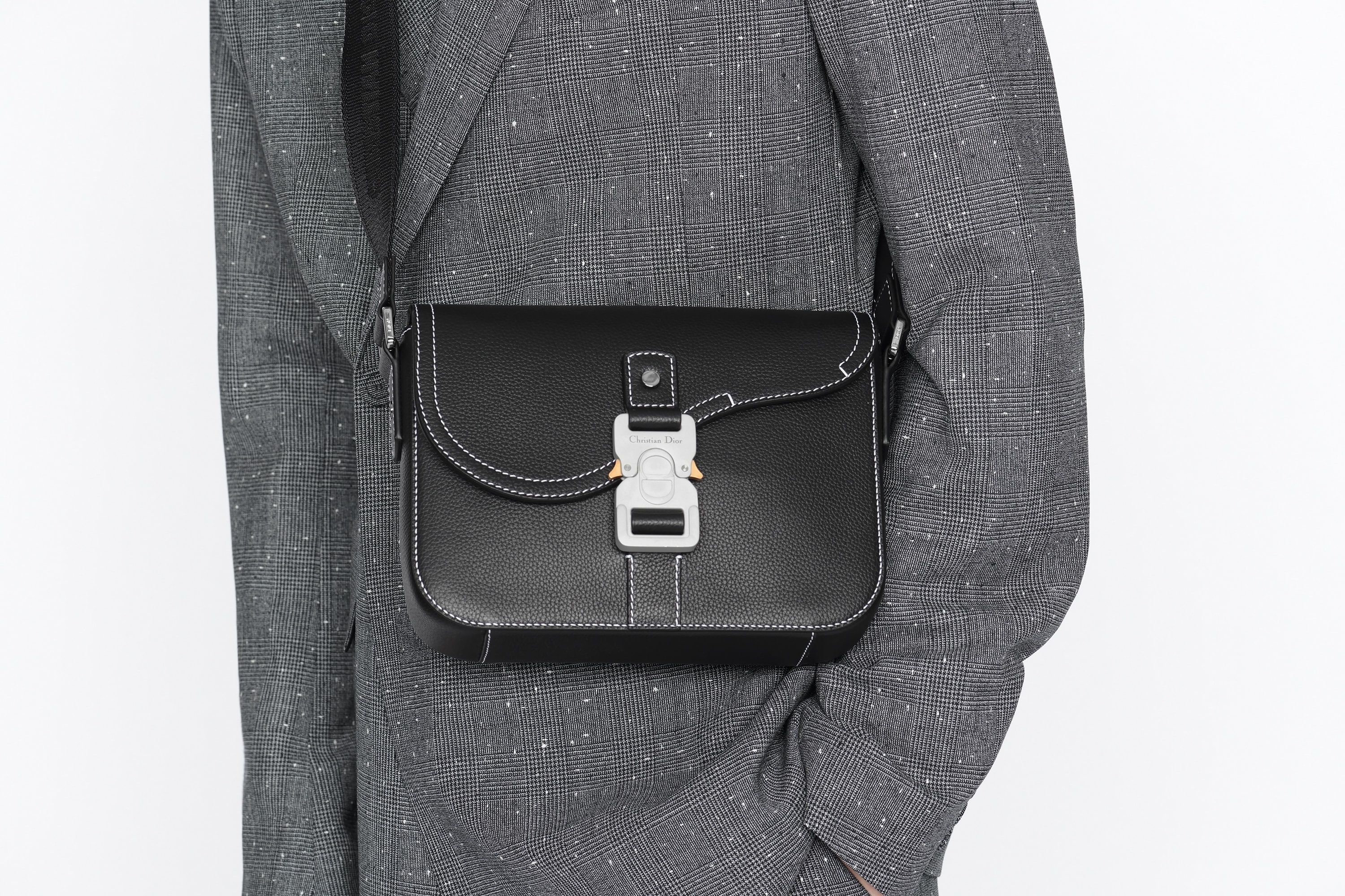 Dior Mini Saddle Bag with Strap | REVERSIBLE