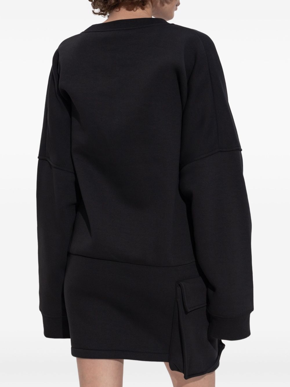 oversized sweatshirt dress - 4