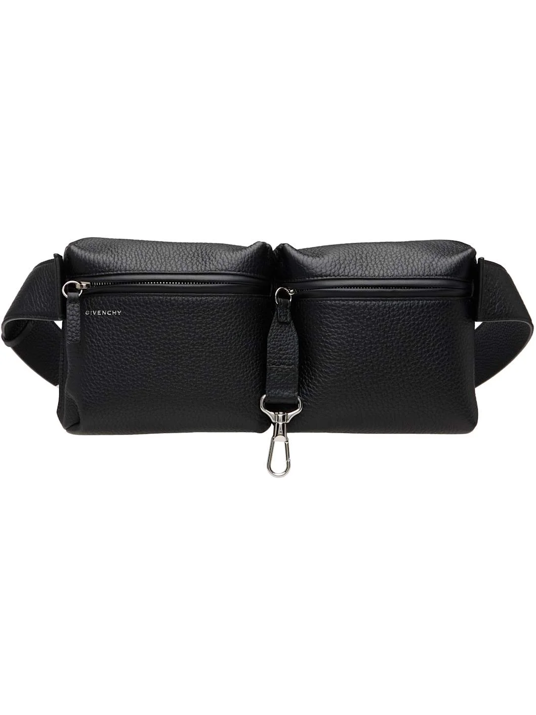 Black Fold Belt Bag - 1
