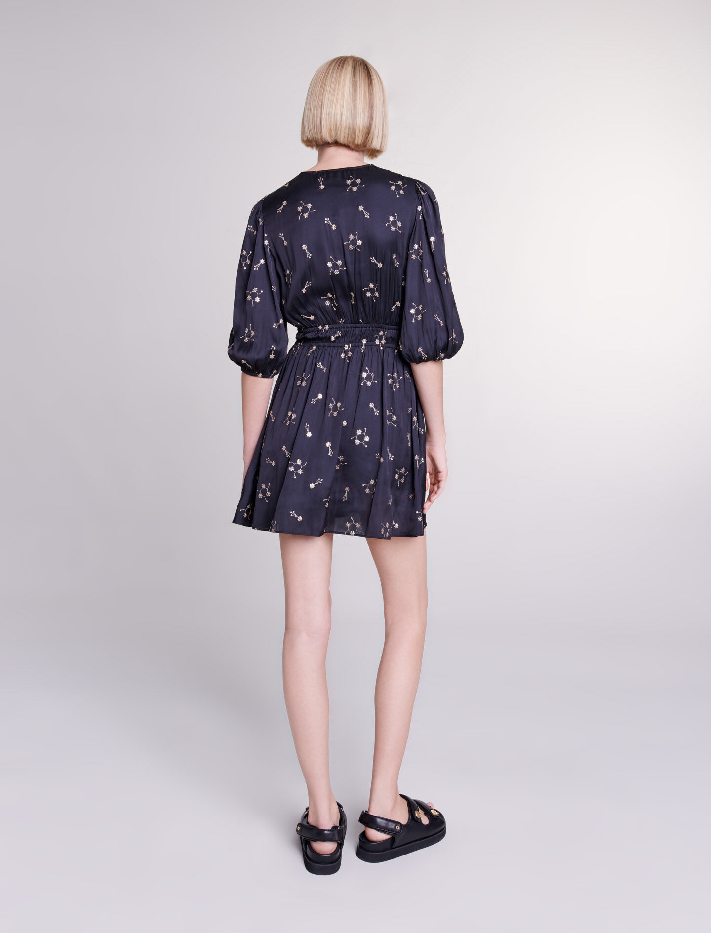 Short sequin-embroidered dress - 5