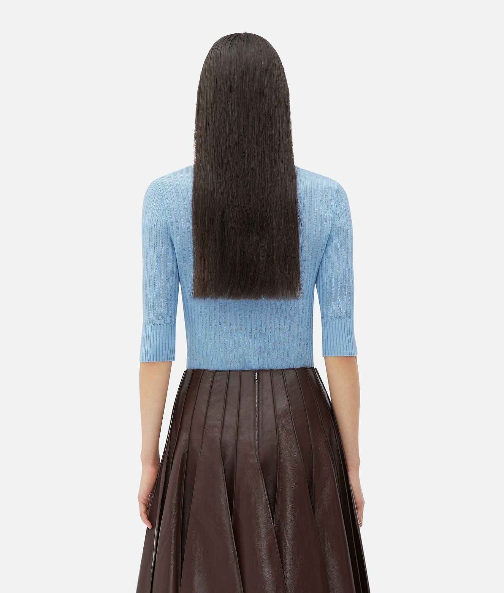 Light Wool Short-Sleeved Sweater - 3