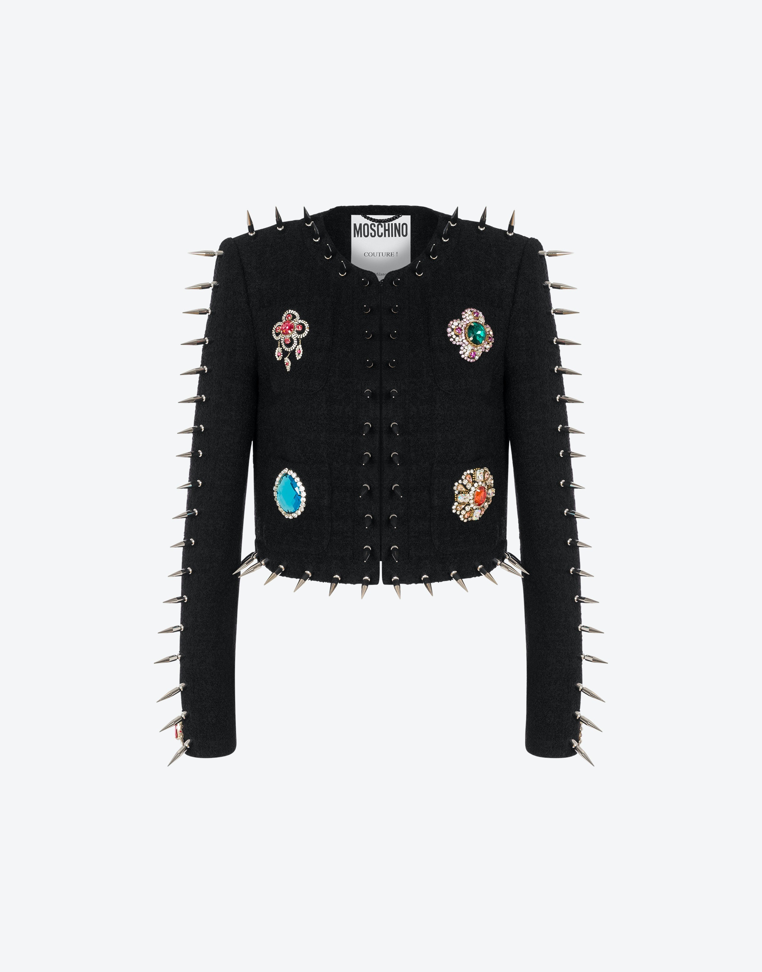 PUNK COUTURE BOUCLÉ CROP JACKET - 1