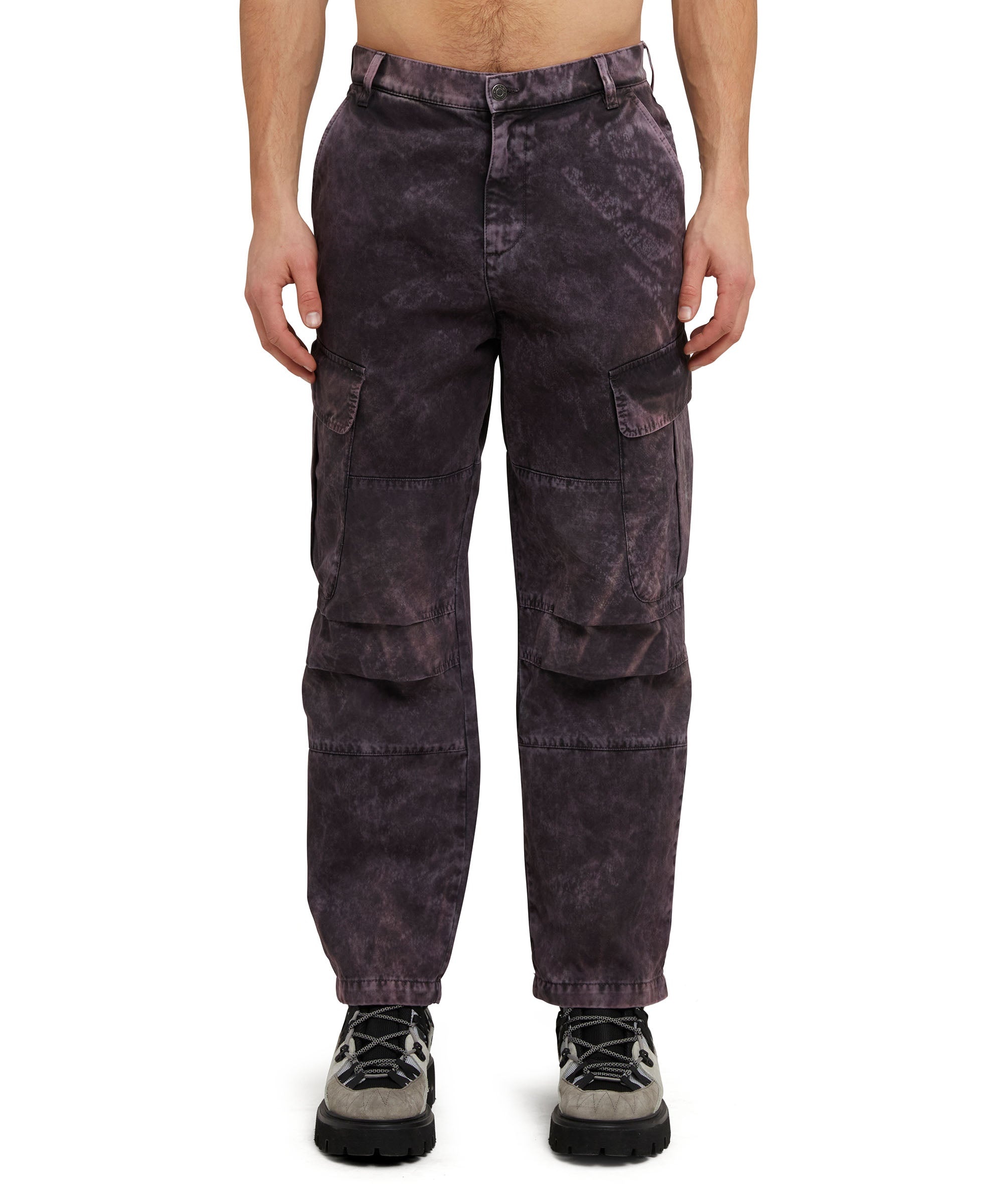 Organic cotton Tie-Dye parachute cargo trousers - 2