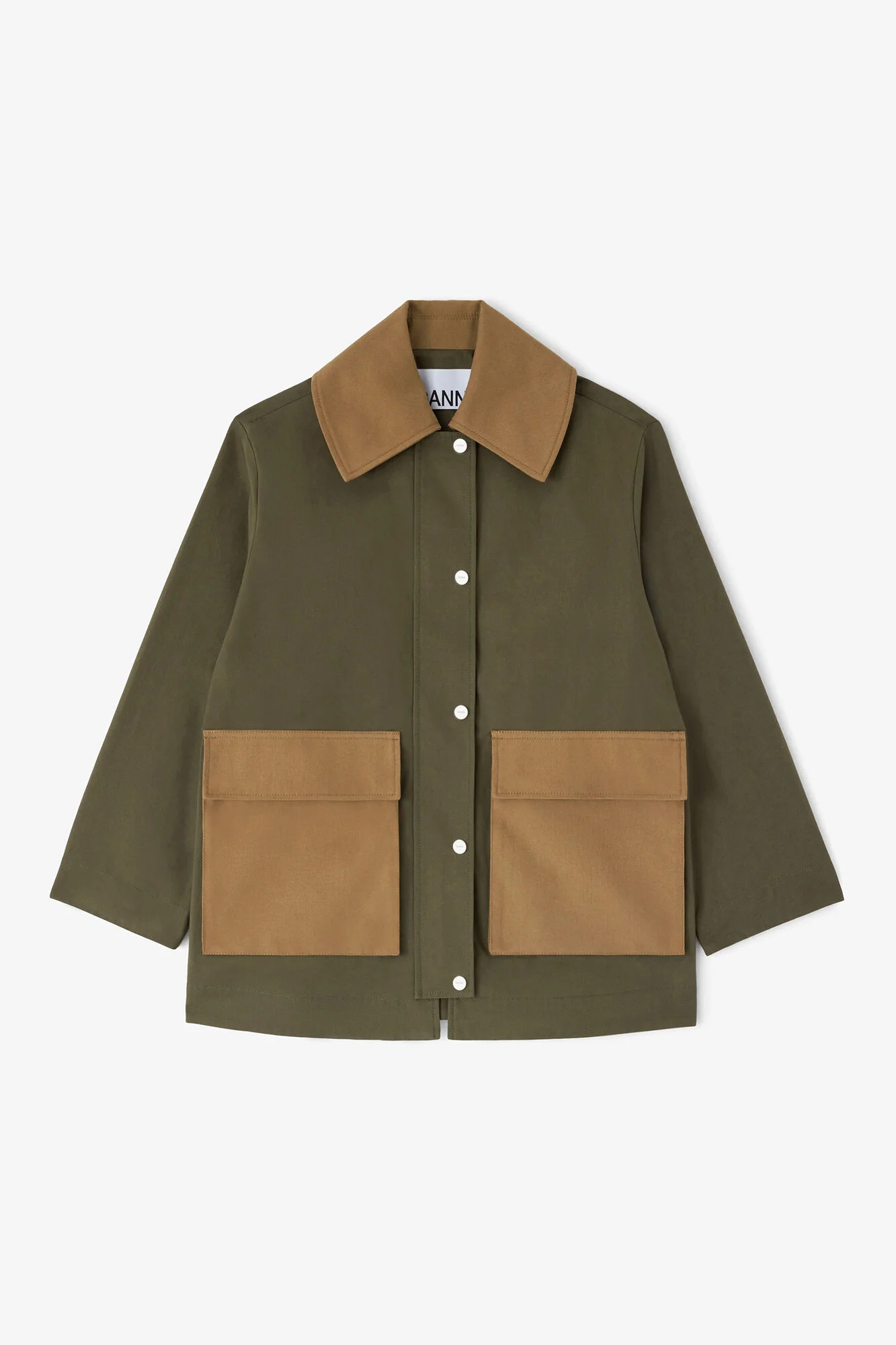 JACKET IN GREEN CANVAS - 1