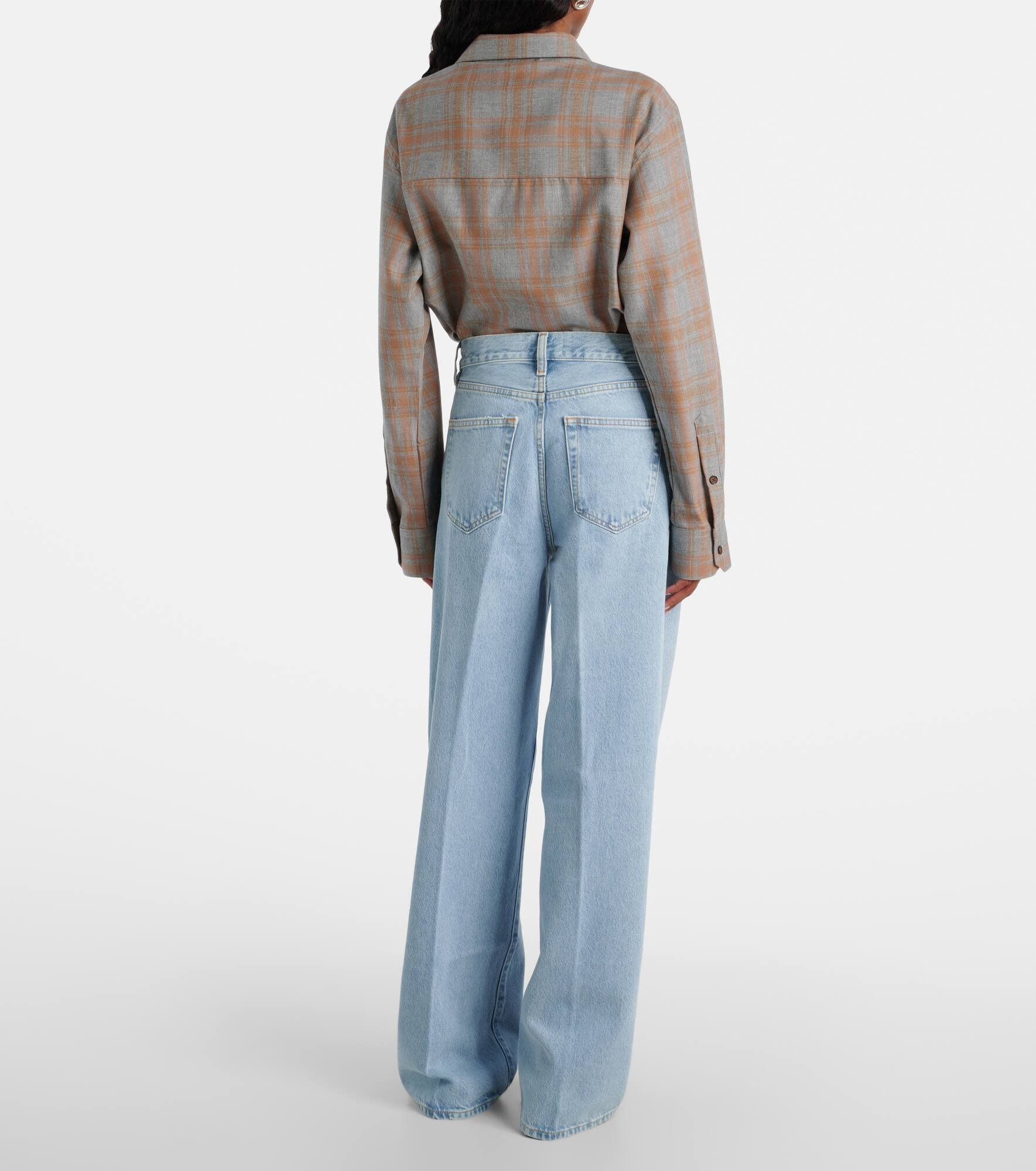 Collegiate wide-leg jeans - 3