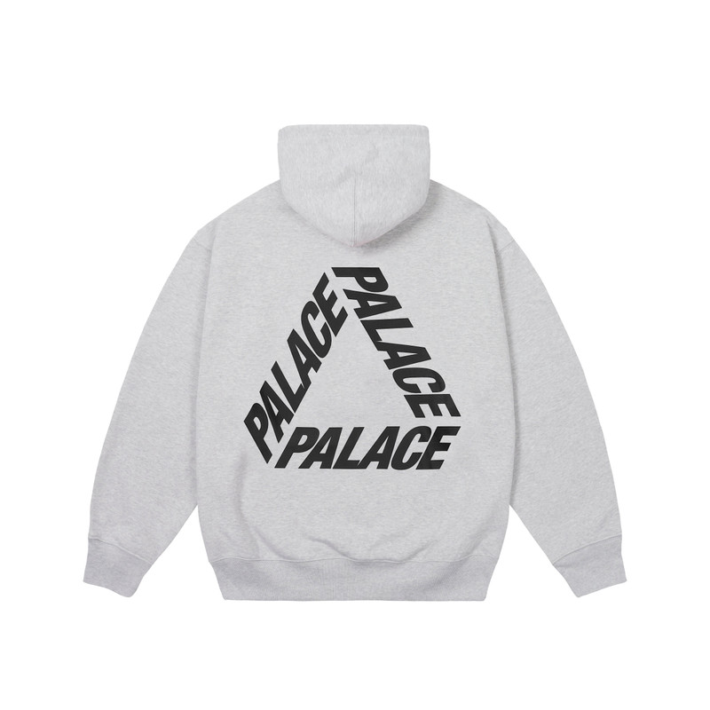 PALACE P3 PRINT HOOD GREY MARL outlook