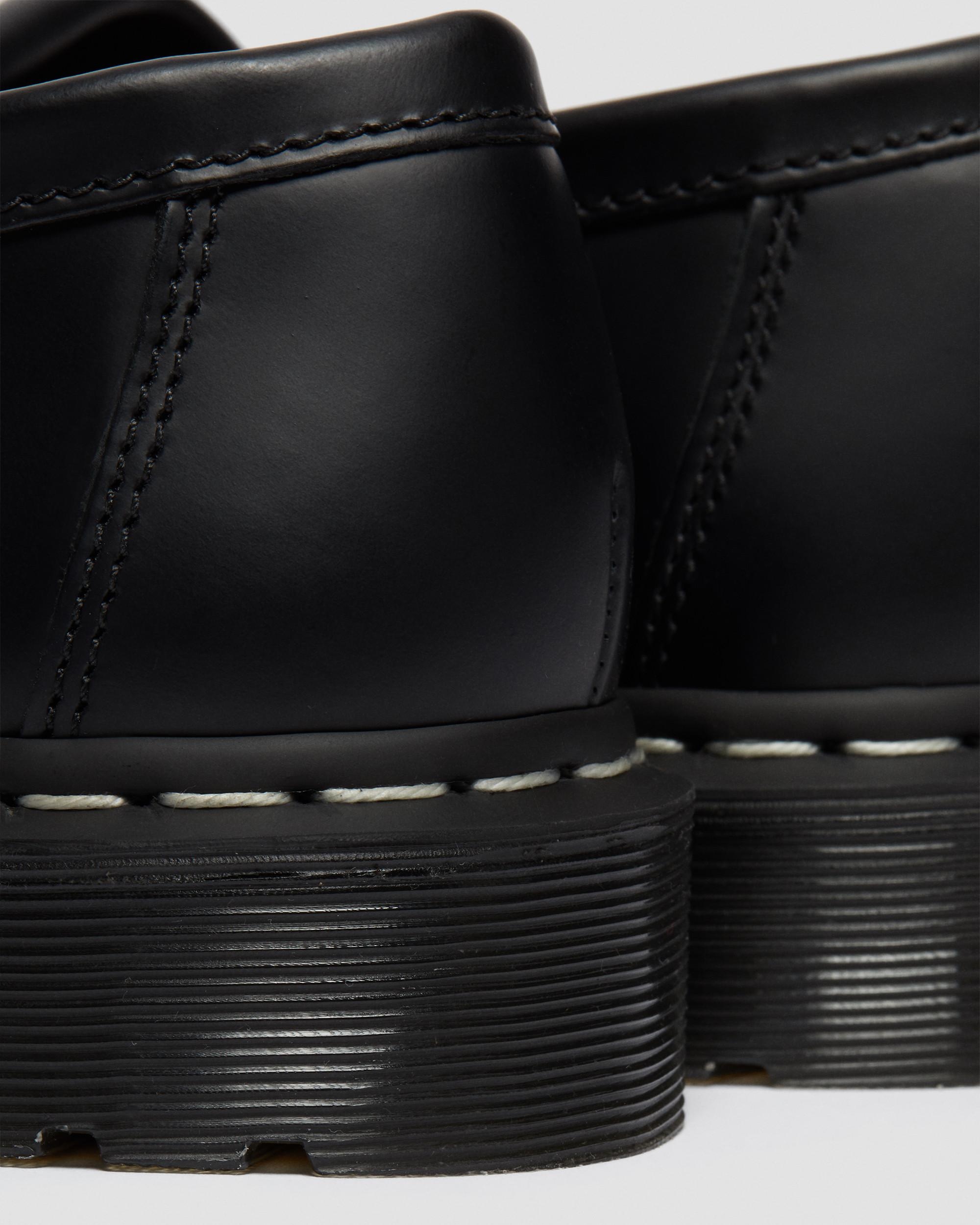 Adrian White Stitch Smooth Leather Loafers - 6