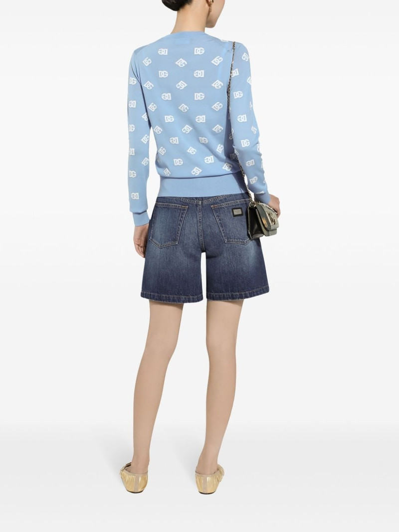 logo print cardigan 4