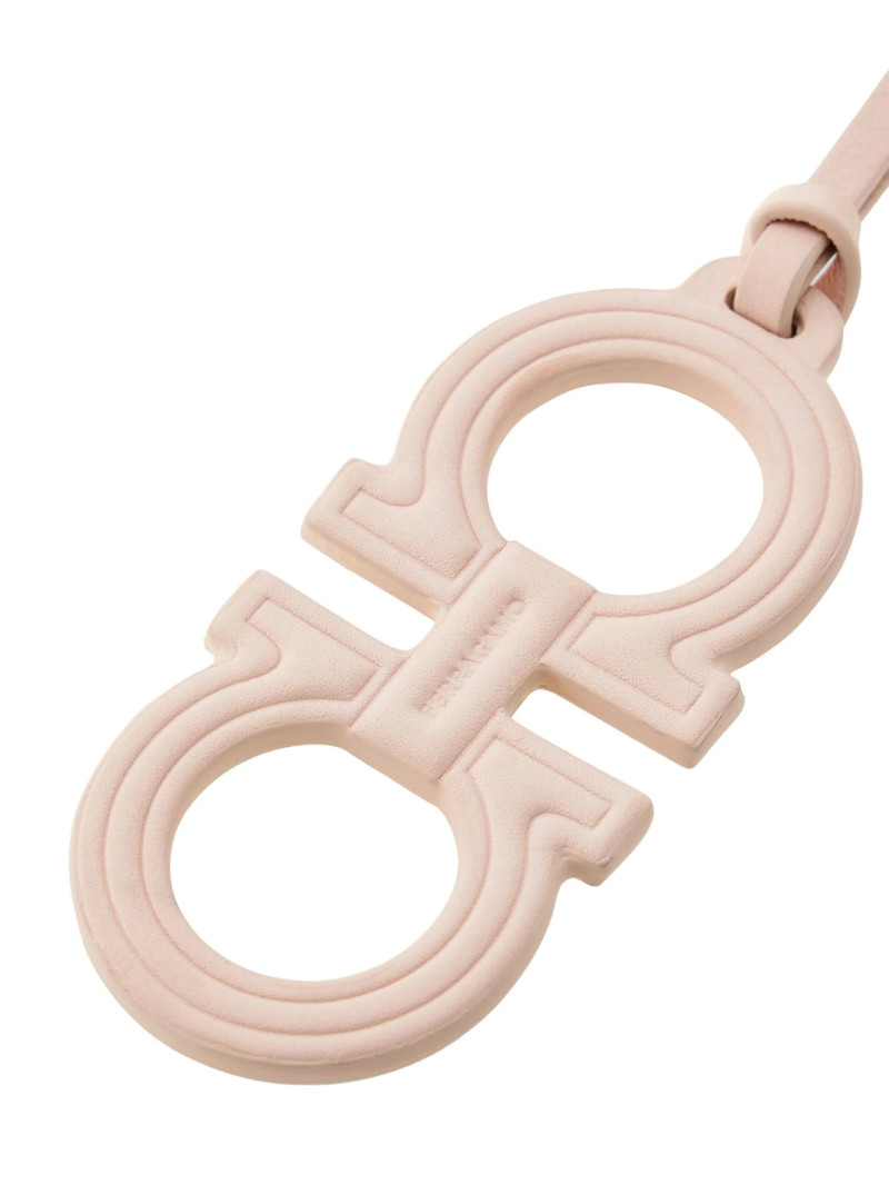FERRAGAMO Ferragamo Double Gancini Leather Charm outlook