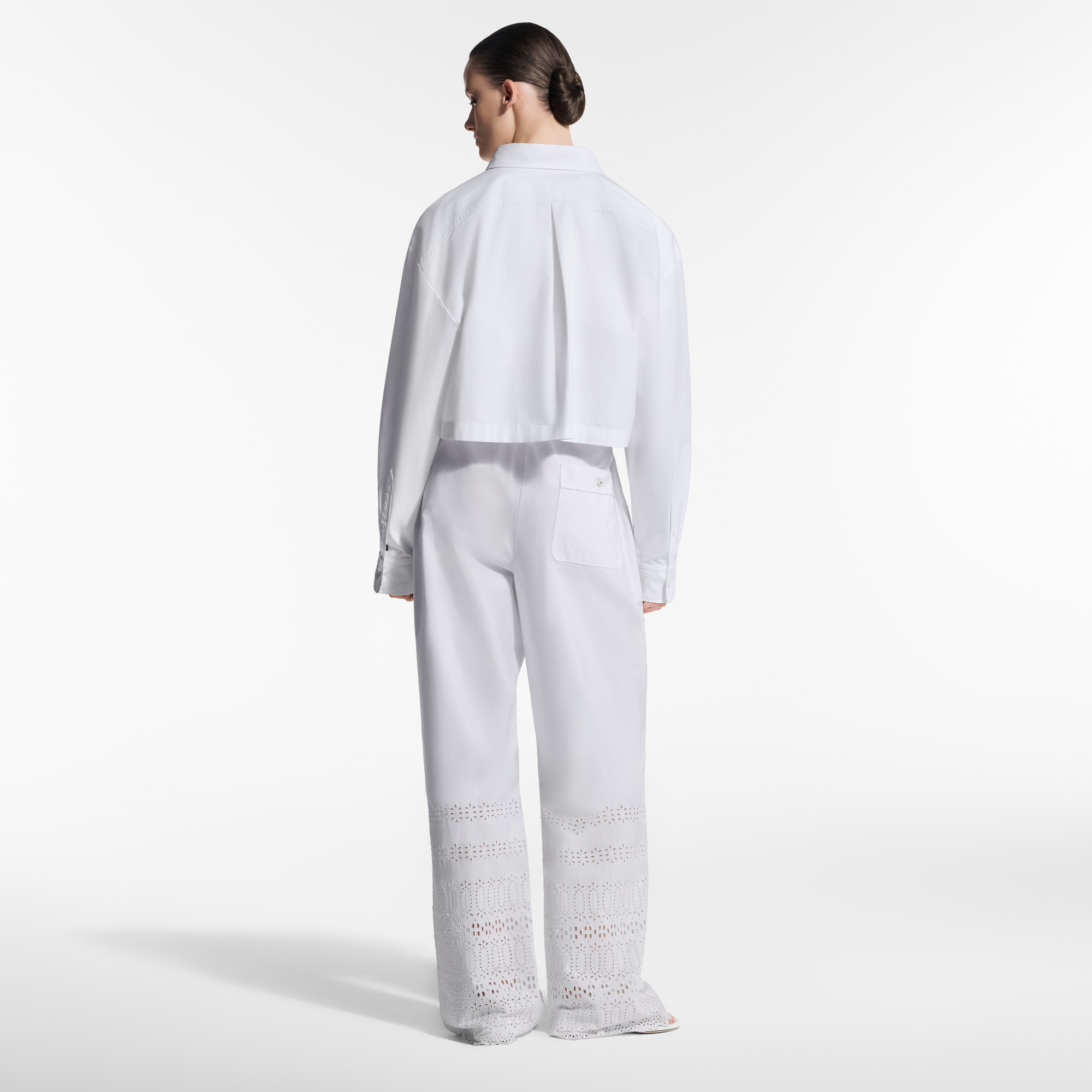 Broderie Anglaise Pajama Pants - 3