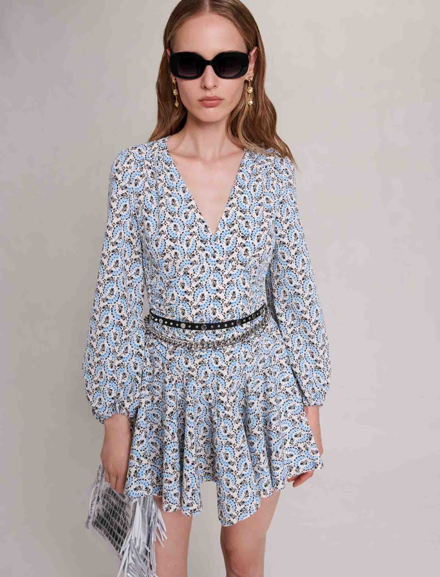 Short crepe dress - 6