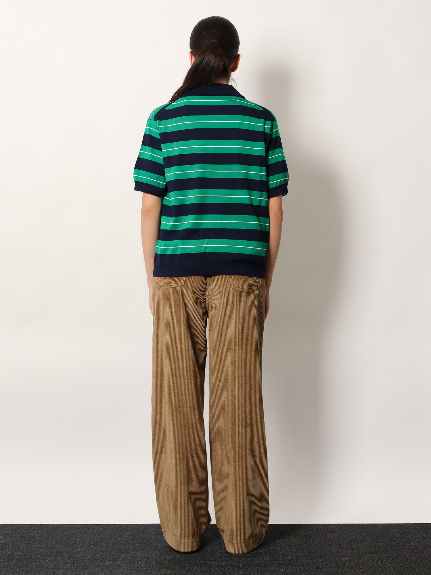 Miu Miu Striped Cotton Polo Shirt - 3