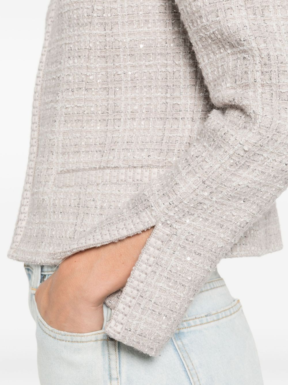 Wool Blend Blazer Jacket - 5