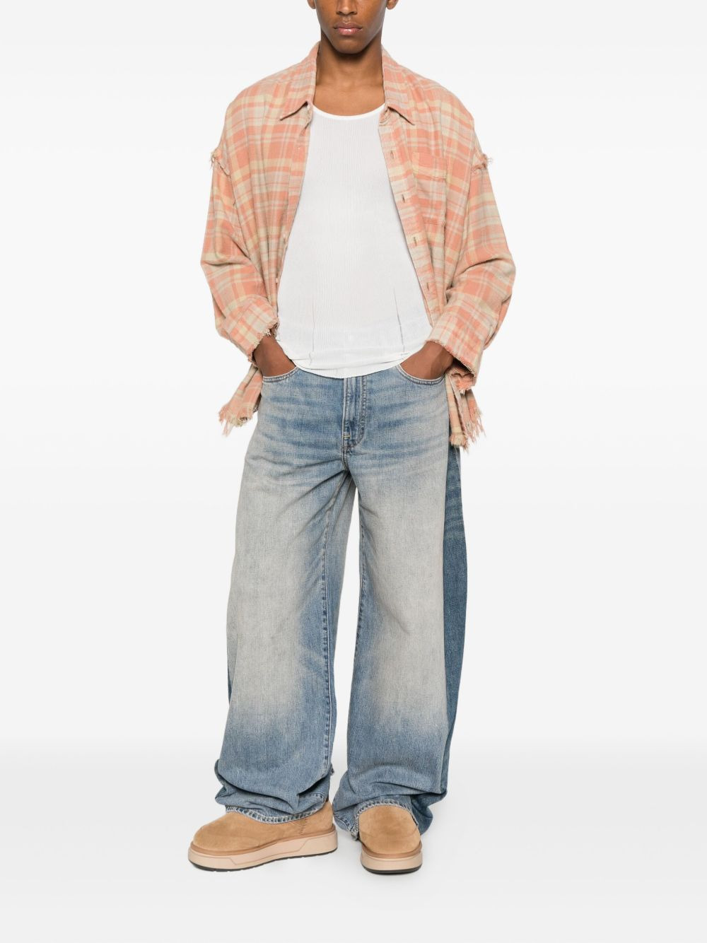 colour-block panelled jeans - 2