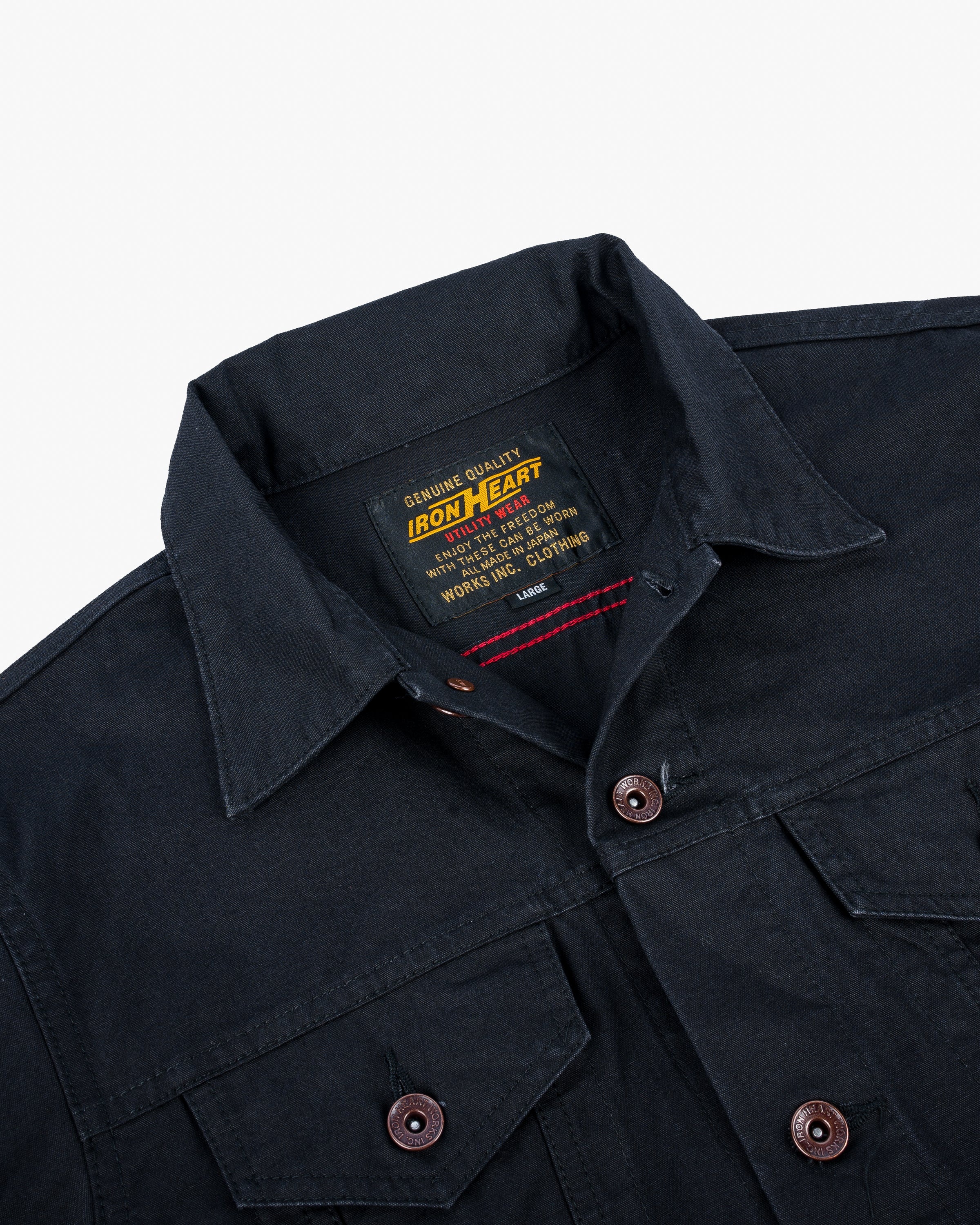9OZ CANVAS TYPE III JACKET - BLACK - 9