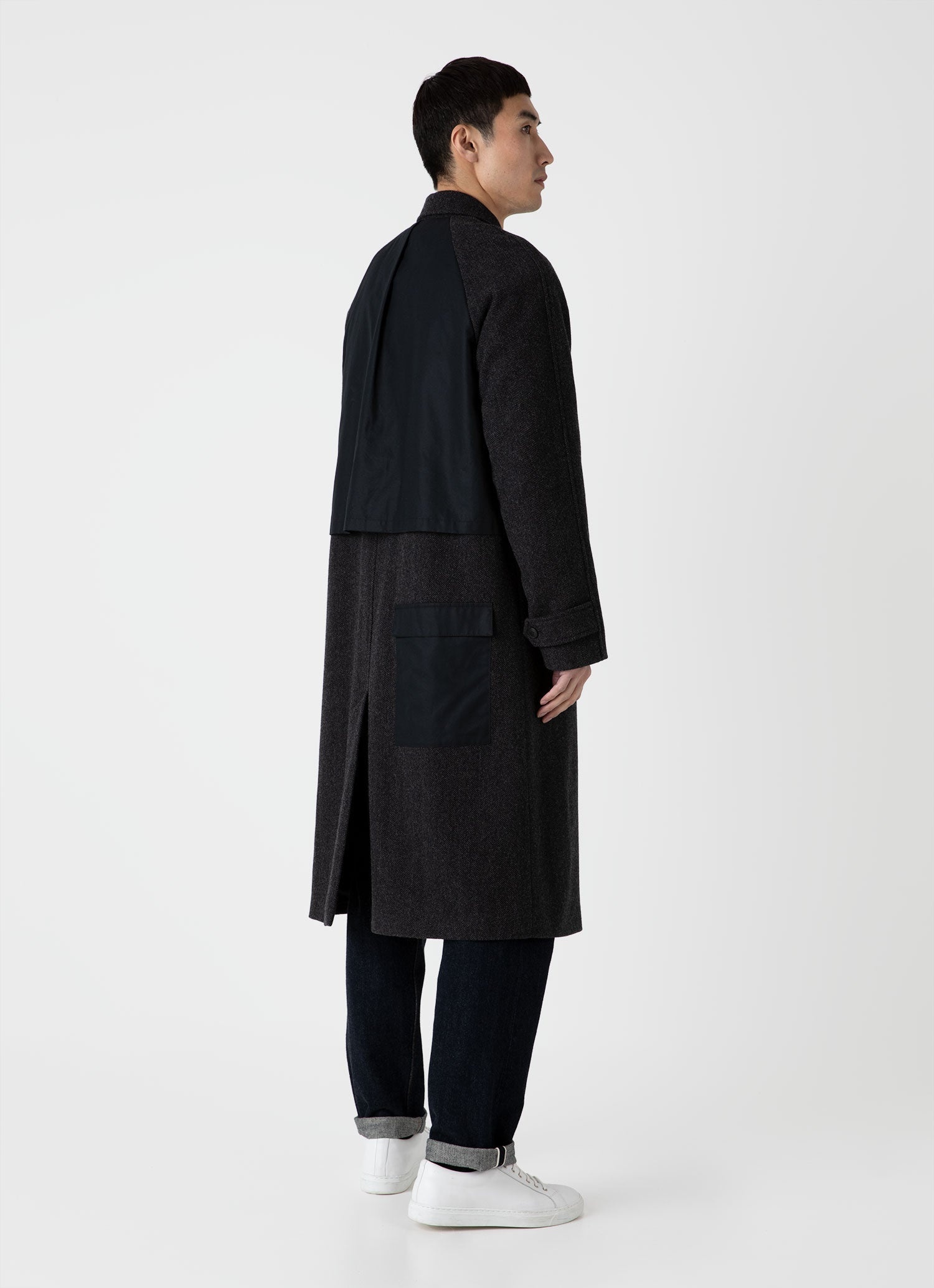 Sunspel x Nigel Cabourn Balmacaan Wool Cashmere Coat - 5