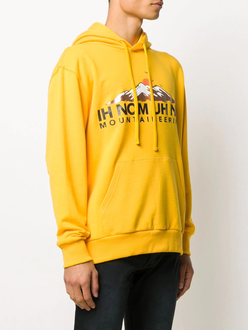 logo-print cotton hoodie - 3