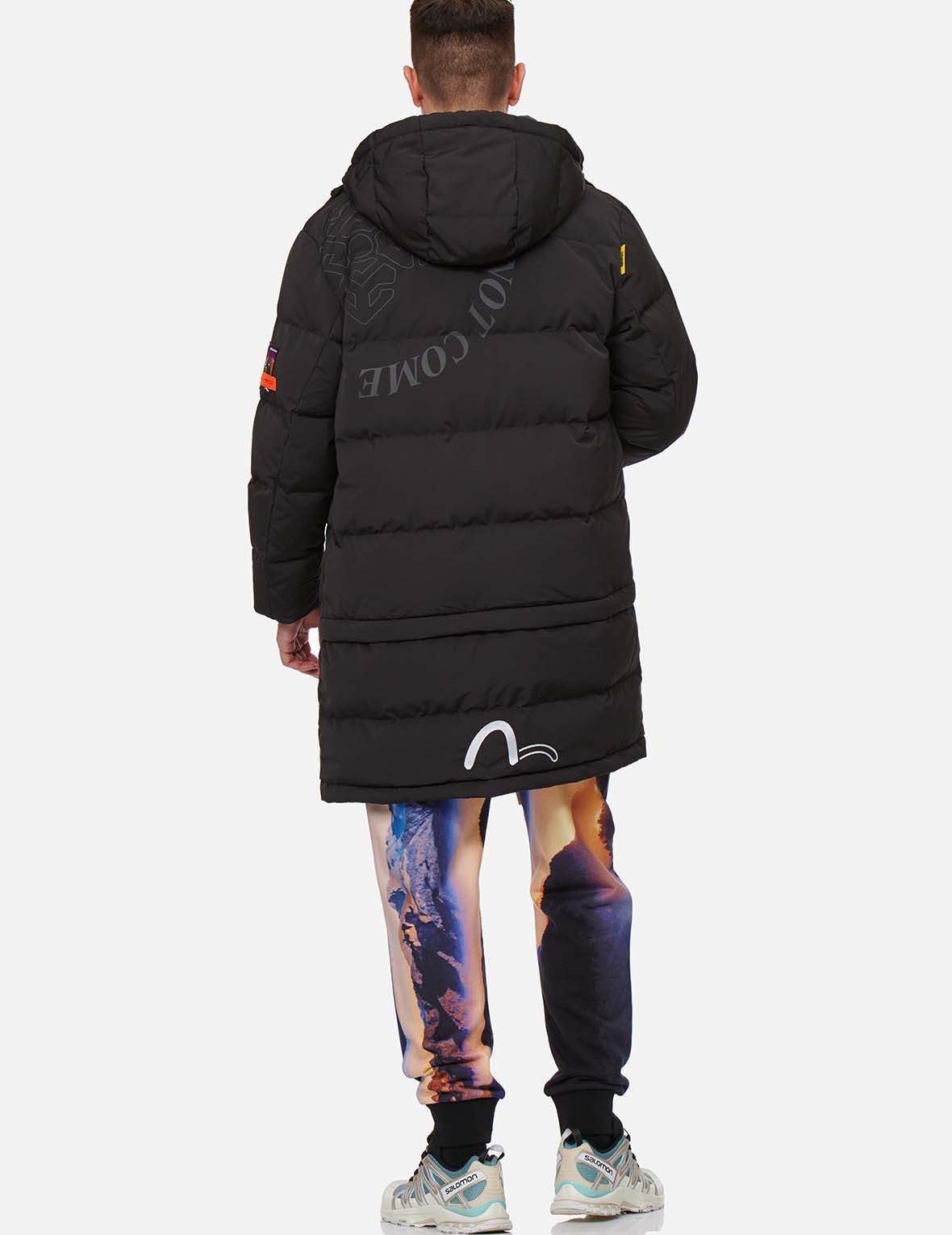 Logo Print Convertible Longline Down Parka - 6