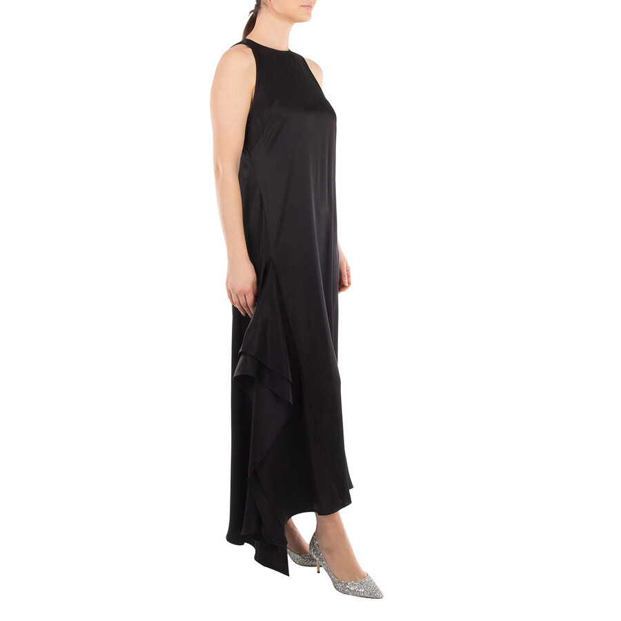JW Anderson Sleeveless Draped Round Neck Midi Dress - 2