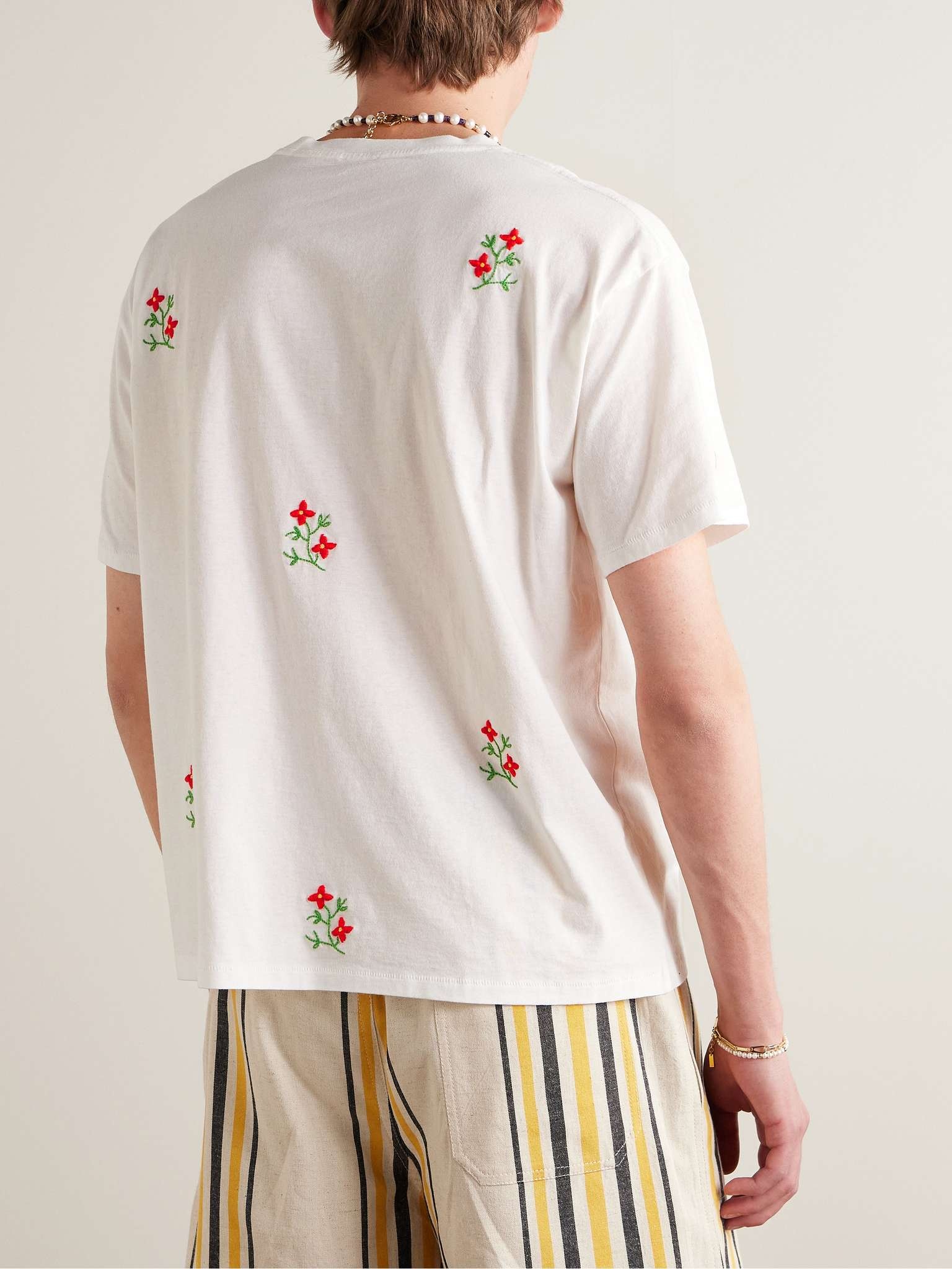 Tournament Embroidered Printed Cotton-Jersey T-Shirt - 3