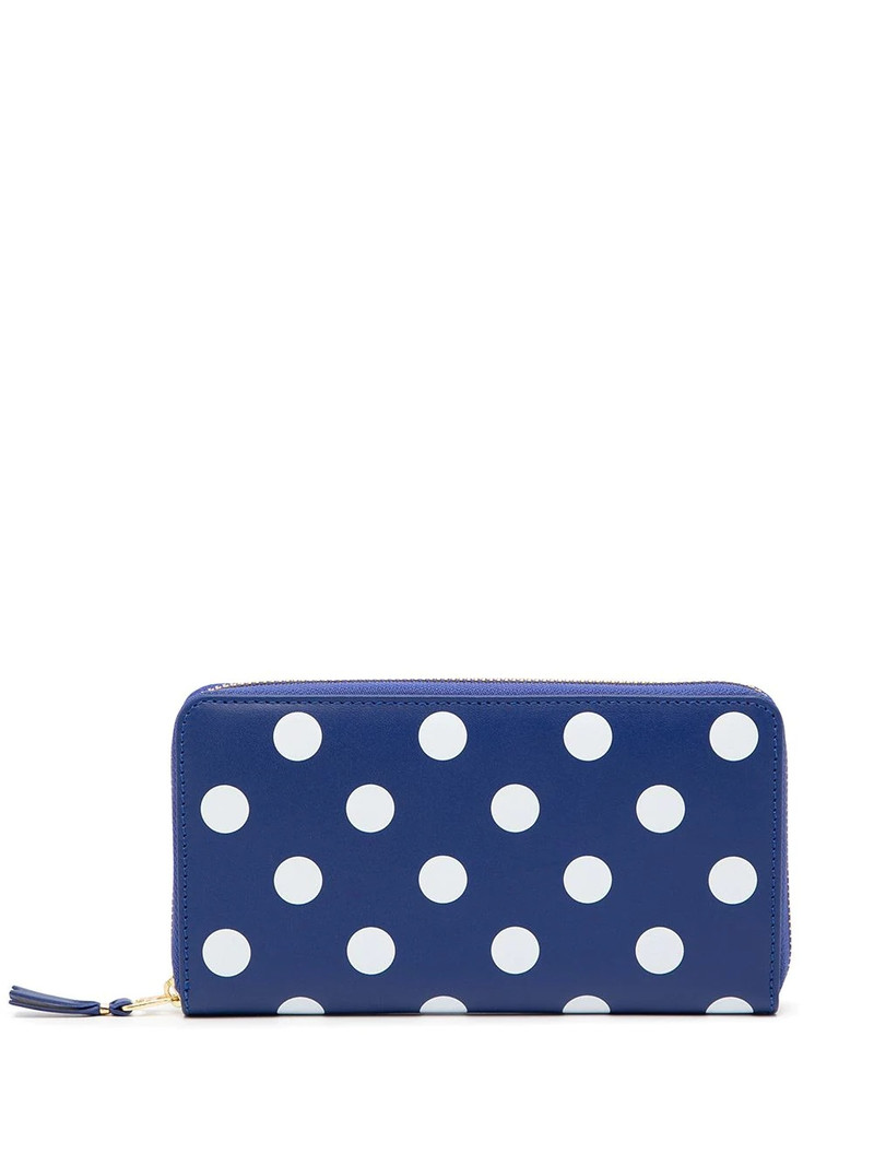 polka dot-print zip-around wallet 1